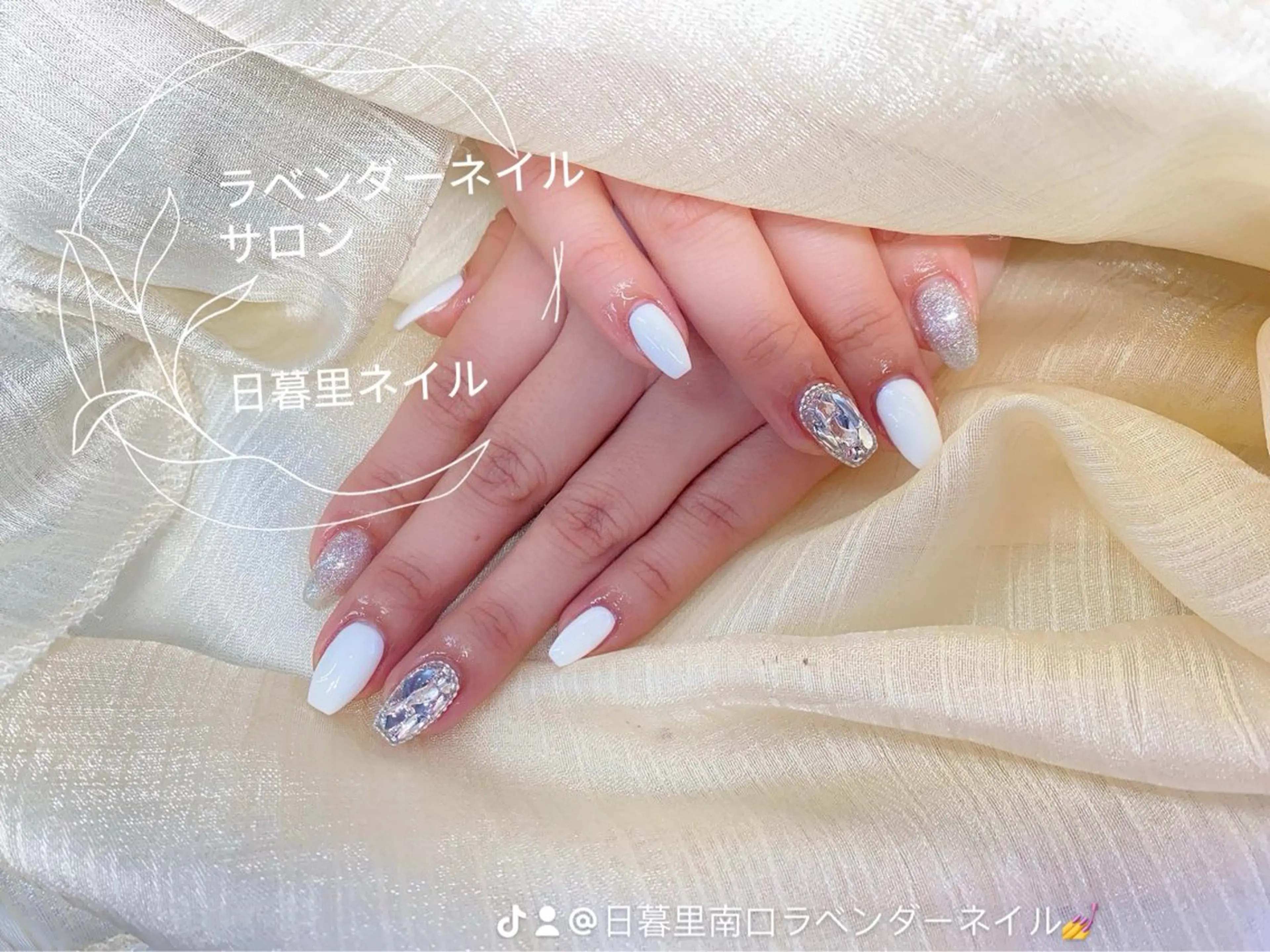 ネイル ハンドネイル ラベンダーネイルサロン所属・日暮里ネイル m3みんみんのネイルデザイン