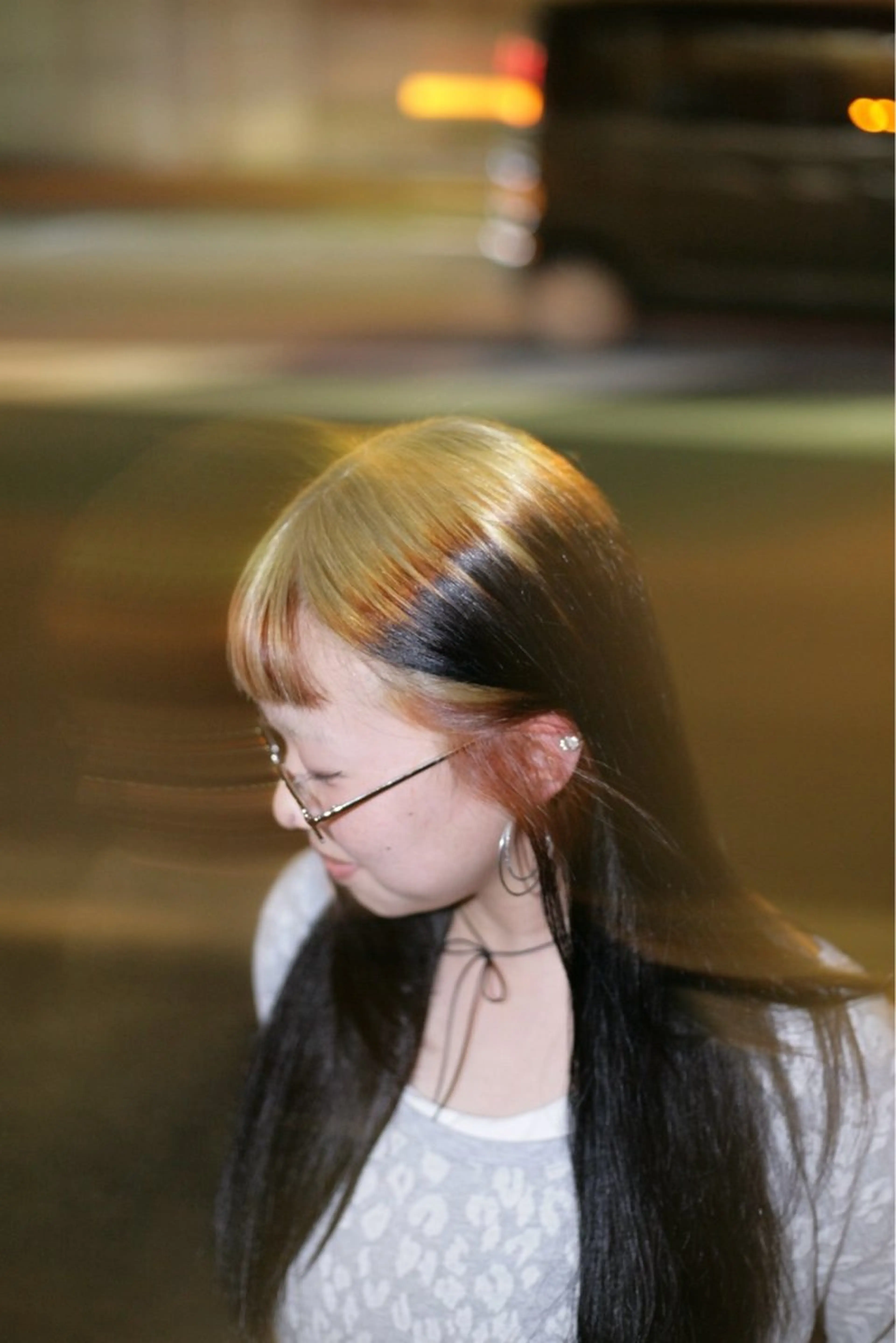 カラー オレンジ ヘアカラー Matsuda Koutaのヘアスタイル