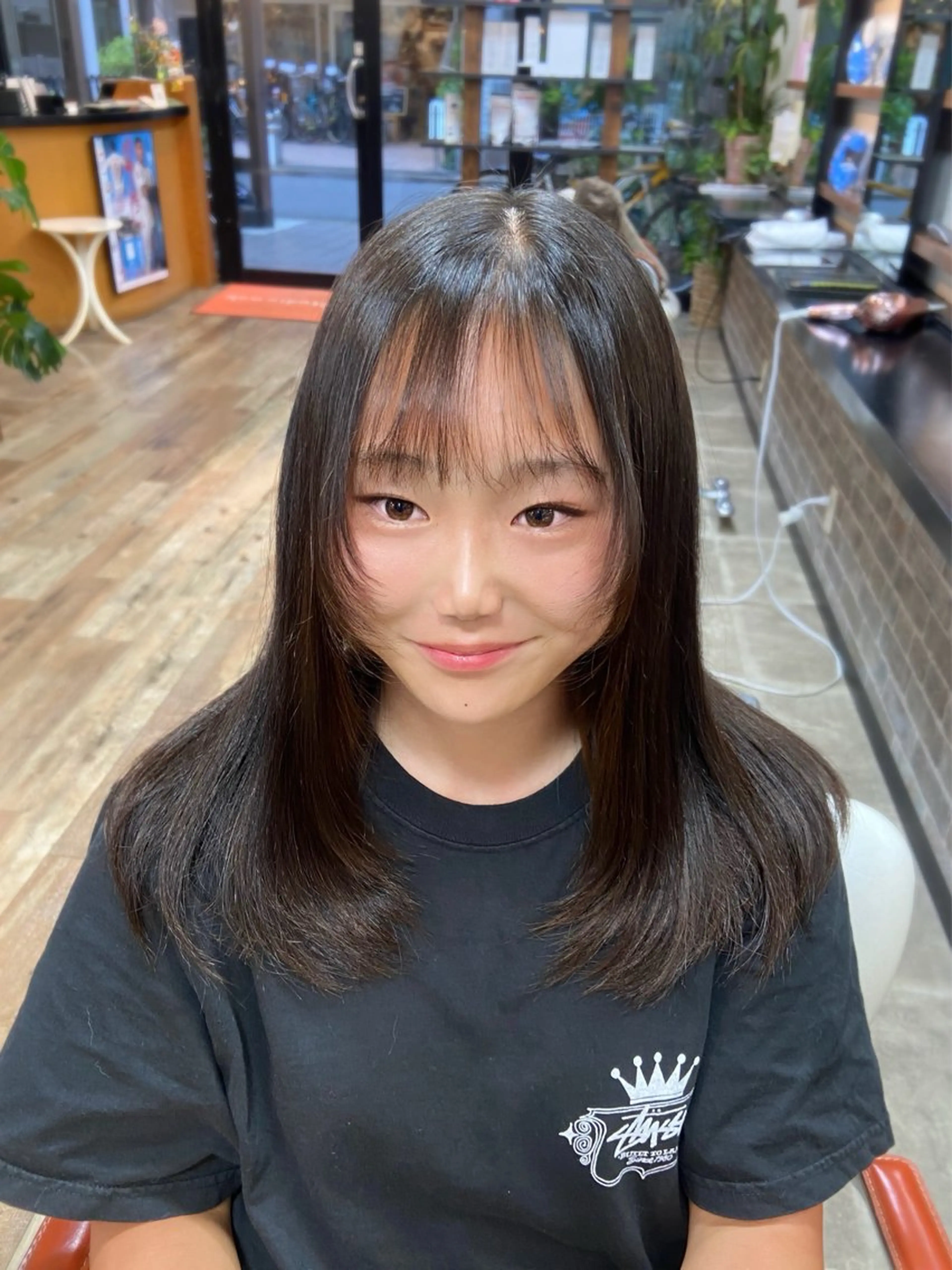 ロング ヘアアレンジ レイヤーカット カット トリートメント イツキ🌕デザインカ ラー🥨髪質改善🫧のヘアスタイル