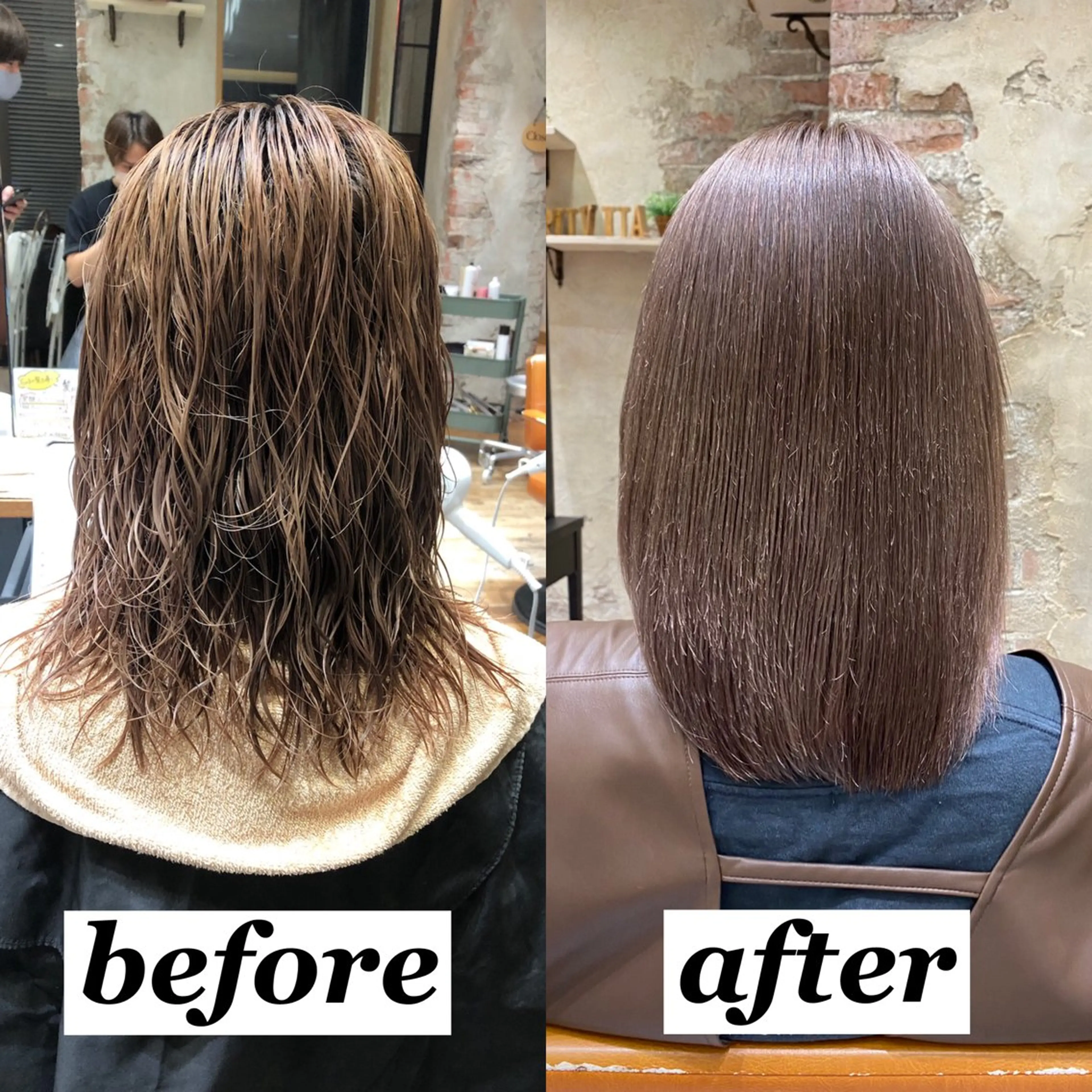 ミディアム カラー パーマ カット ヘアカラー 縮毛矯正 トリートメント 新宿✨レイヤーカット 韓国ヘア/坂本亜裟海のヘアスタイル