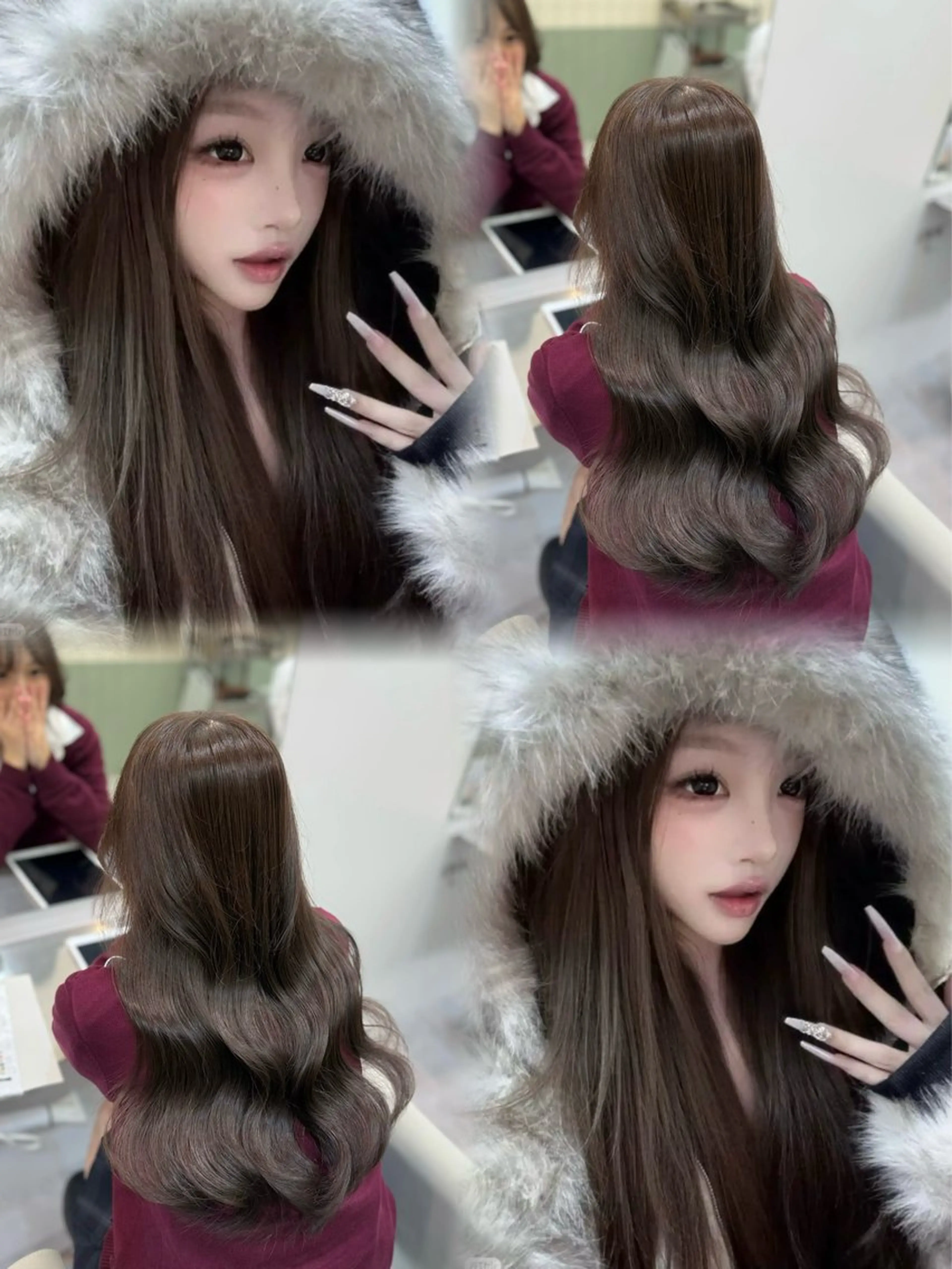 カラー YUZUKI艶カラー /似合わせ小顔カットのヘアスタイル