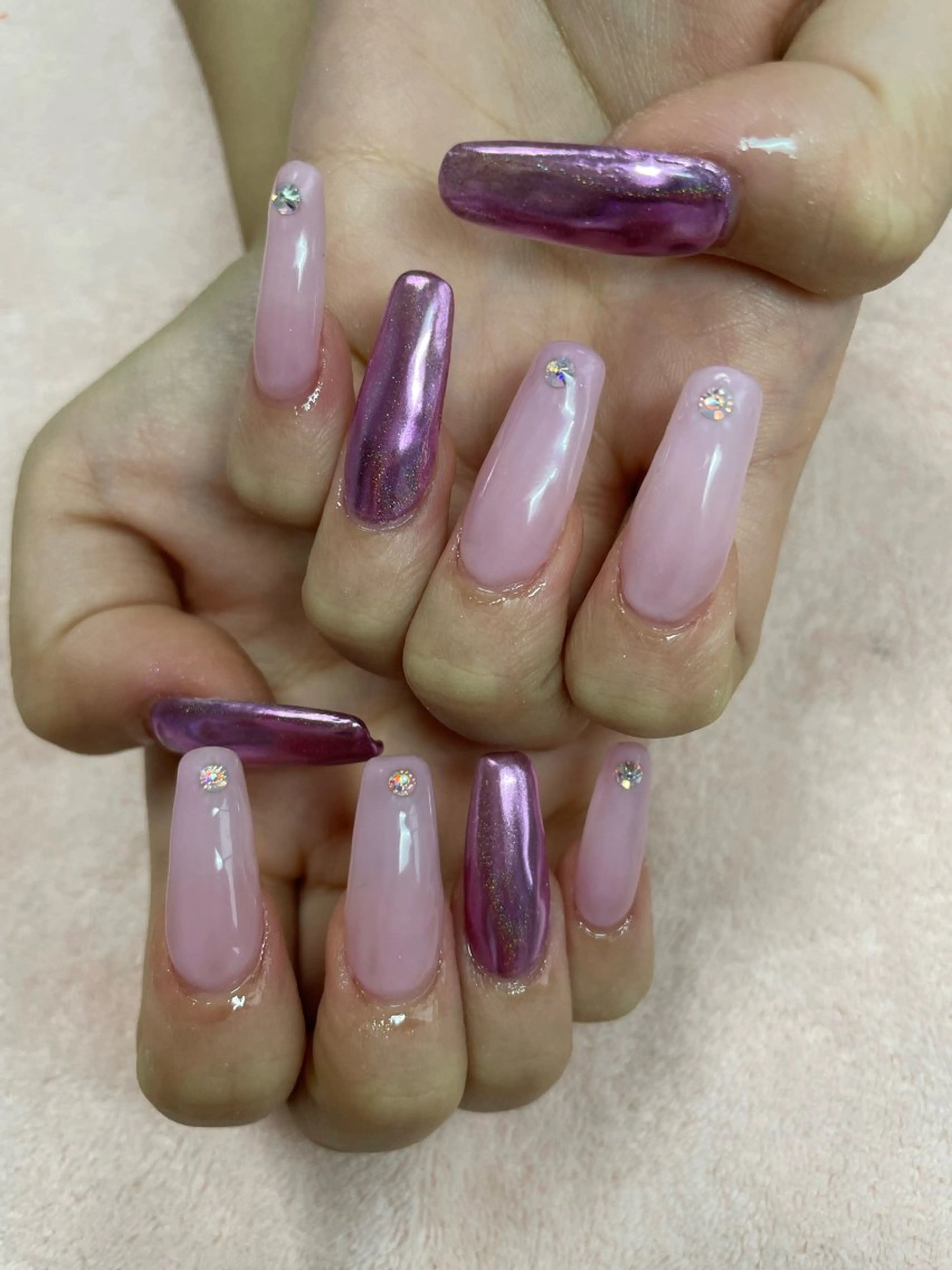 ネイル ミラーネイル chii nailのネイルデザイン