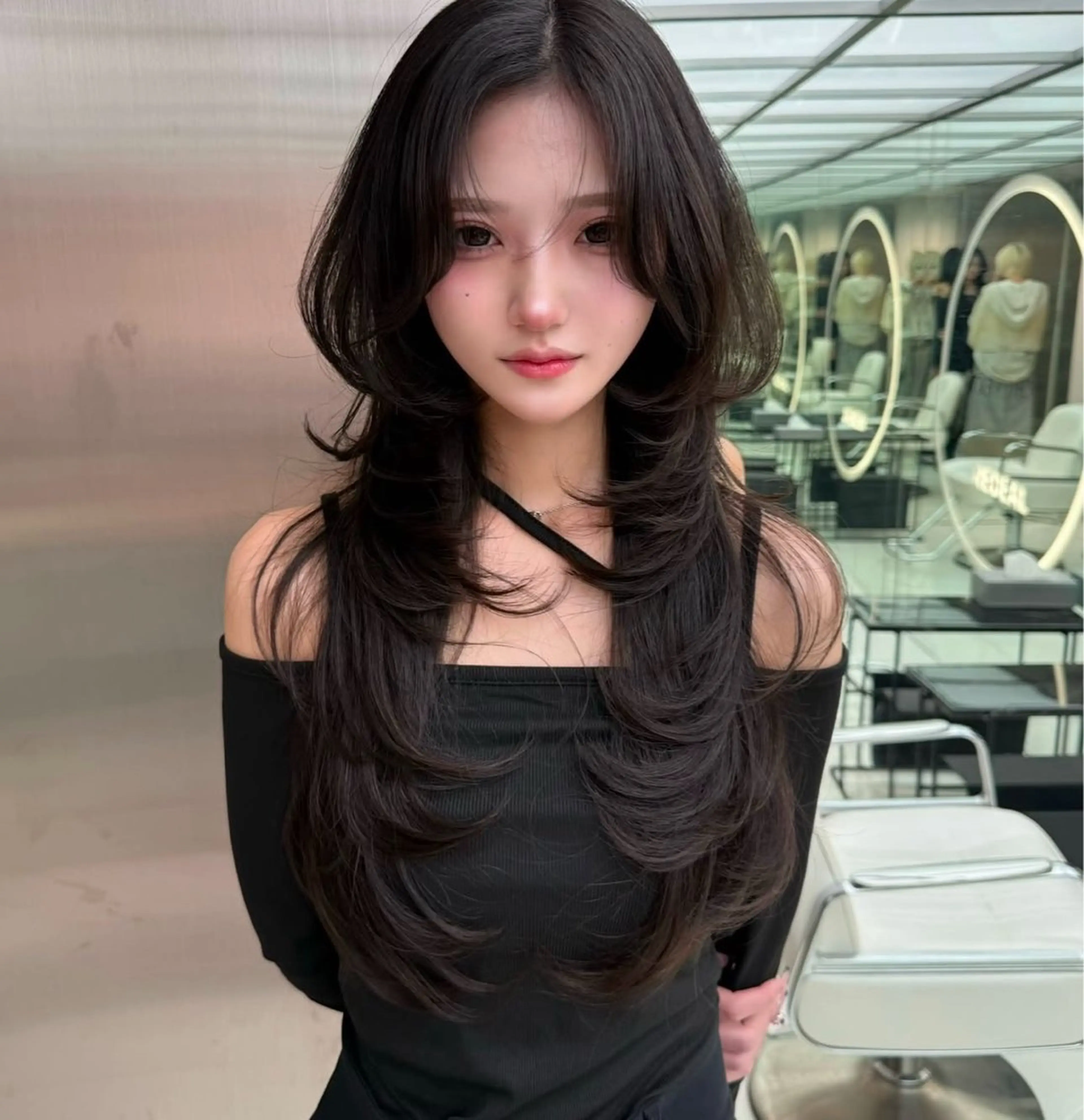 ロング SALOWIN三軒茶屋店所属・🇰🇷韓国レイヤー の神様🇰🇷のヘアスタイル