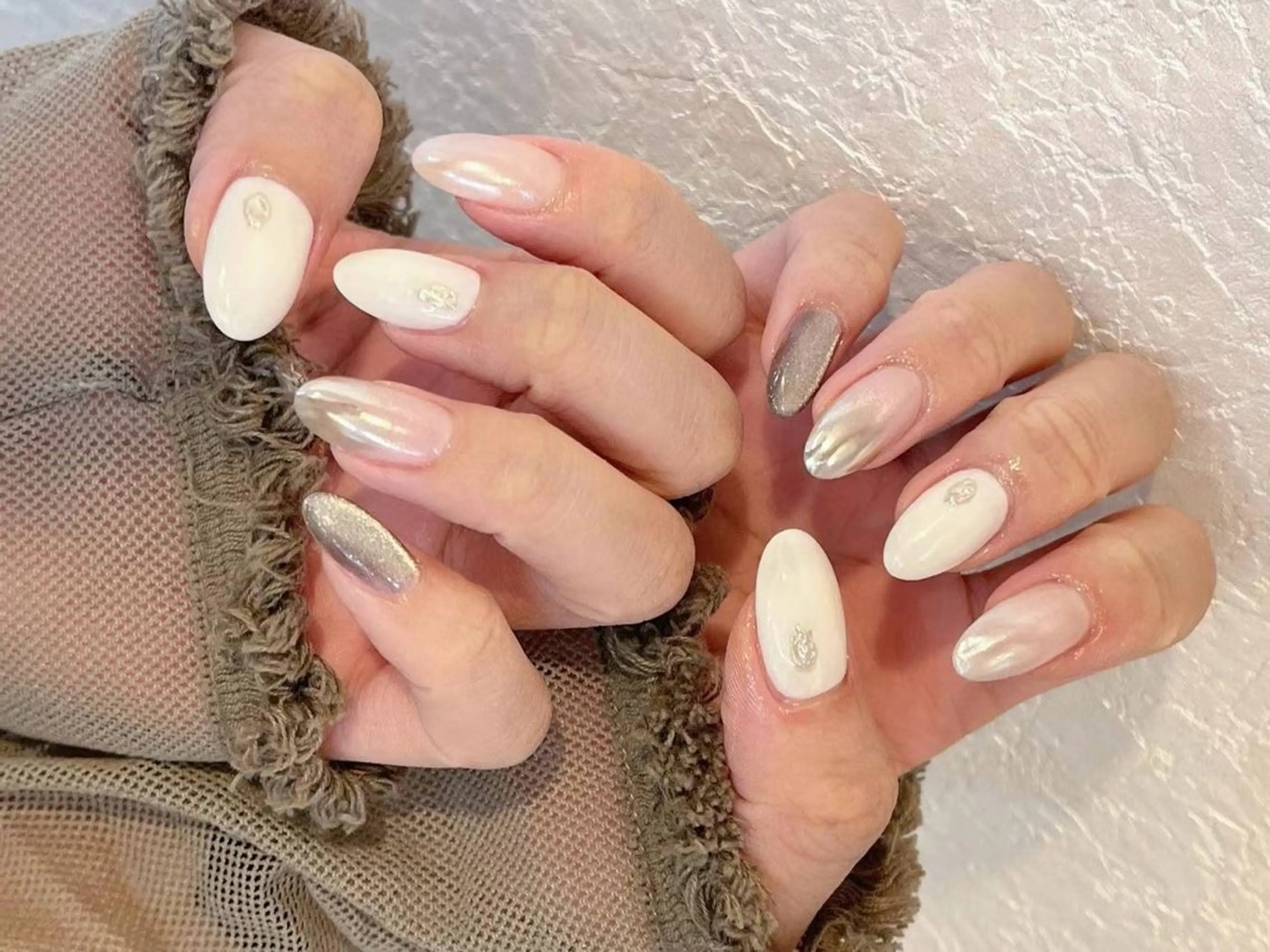 ネイル フラワーネイル ミラーネイル ニュアンスネイル オフィスネイル ワンカラーネイル Babarla nailのネイルデザイン