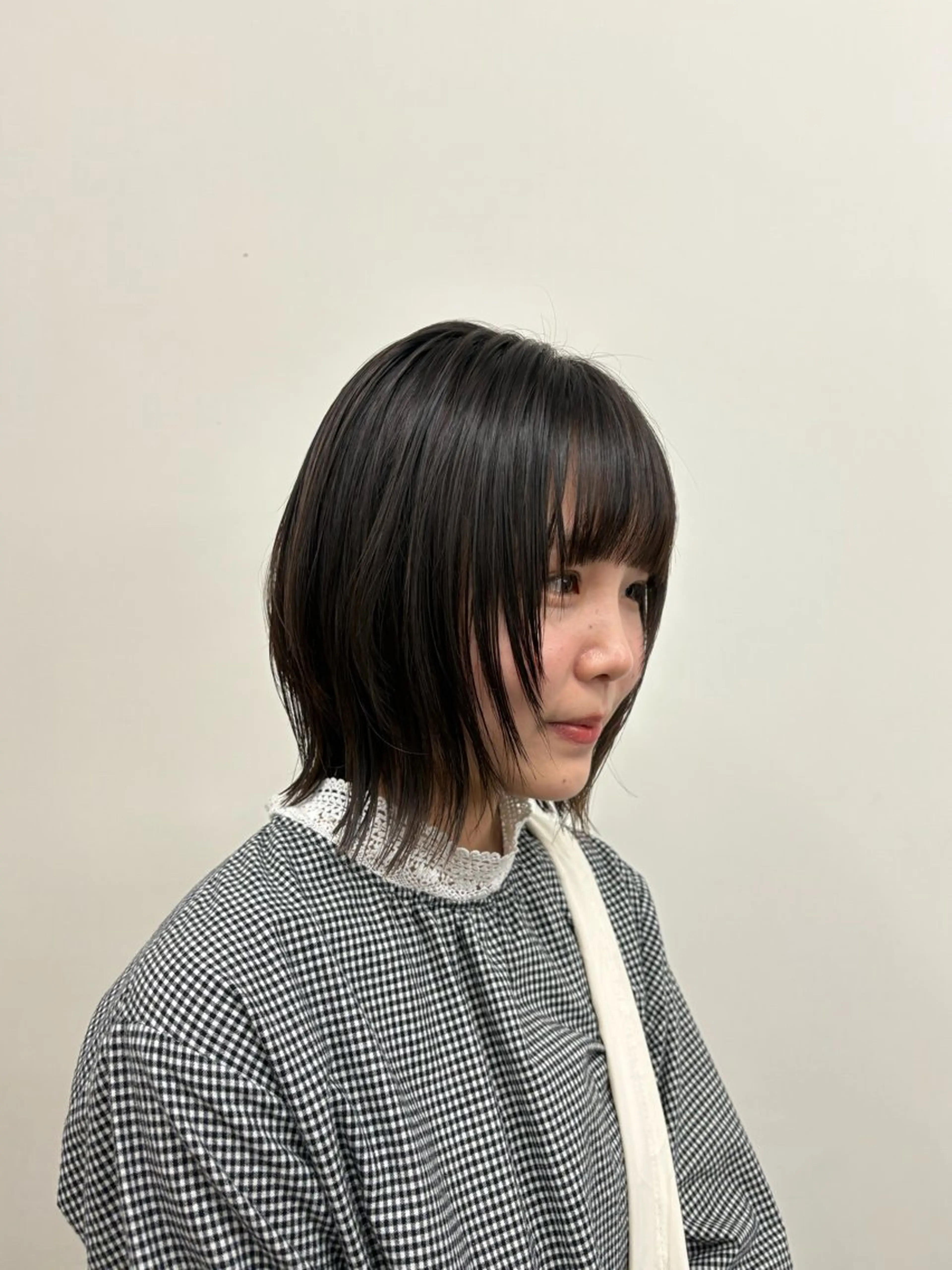 ミディアム ボブレイヤー ボブ 顔周りカット レイヤーカット SiSTA 自由が丘所属・自由ヶ丘 ボブ/レイヤーのヘアスタイル
