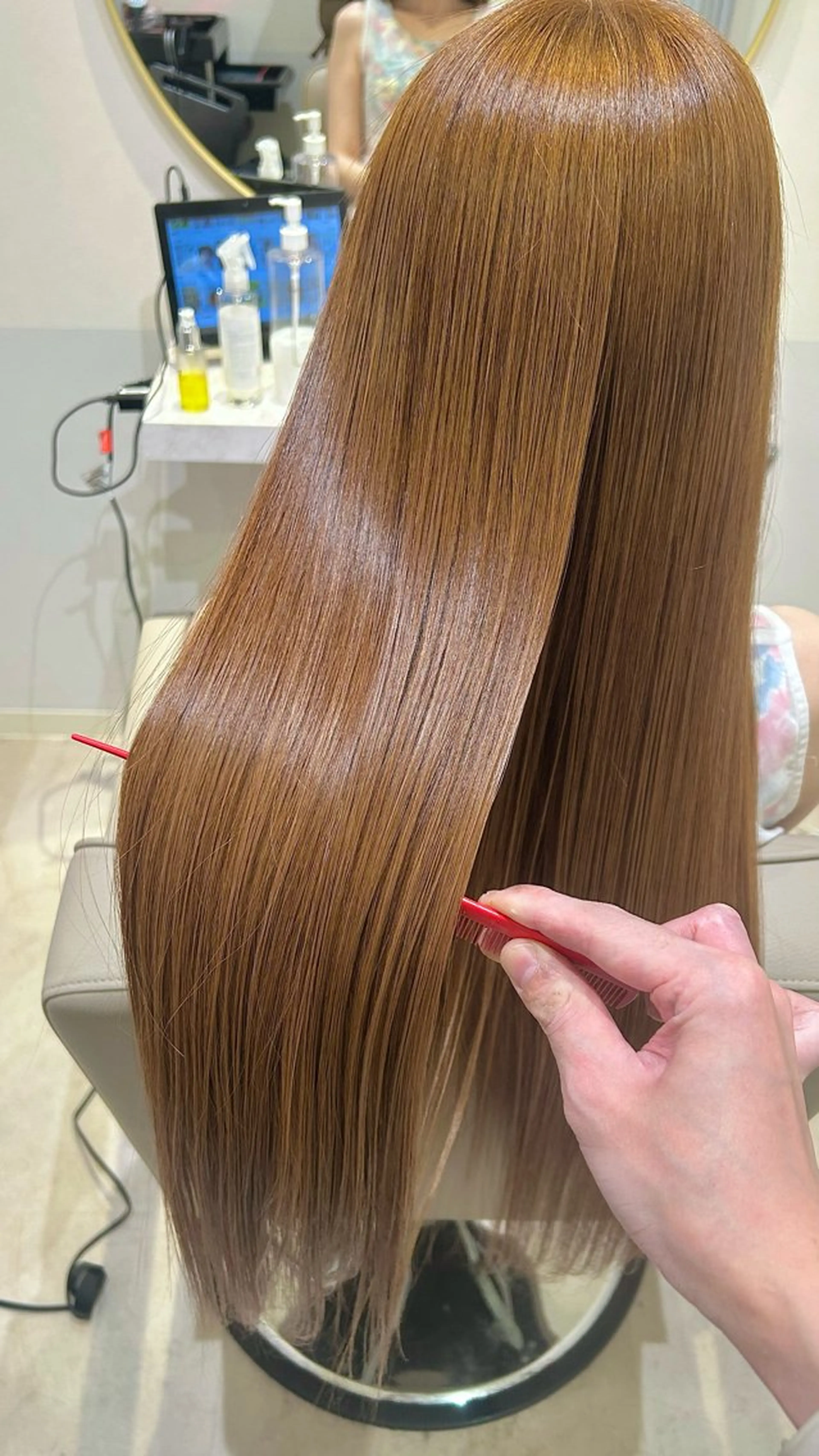 ロング カラー ヘアカラー トリートメント Eleanor枚方店 店長　飛鳥　薫のヘアスタイル