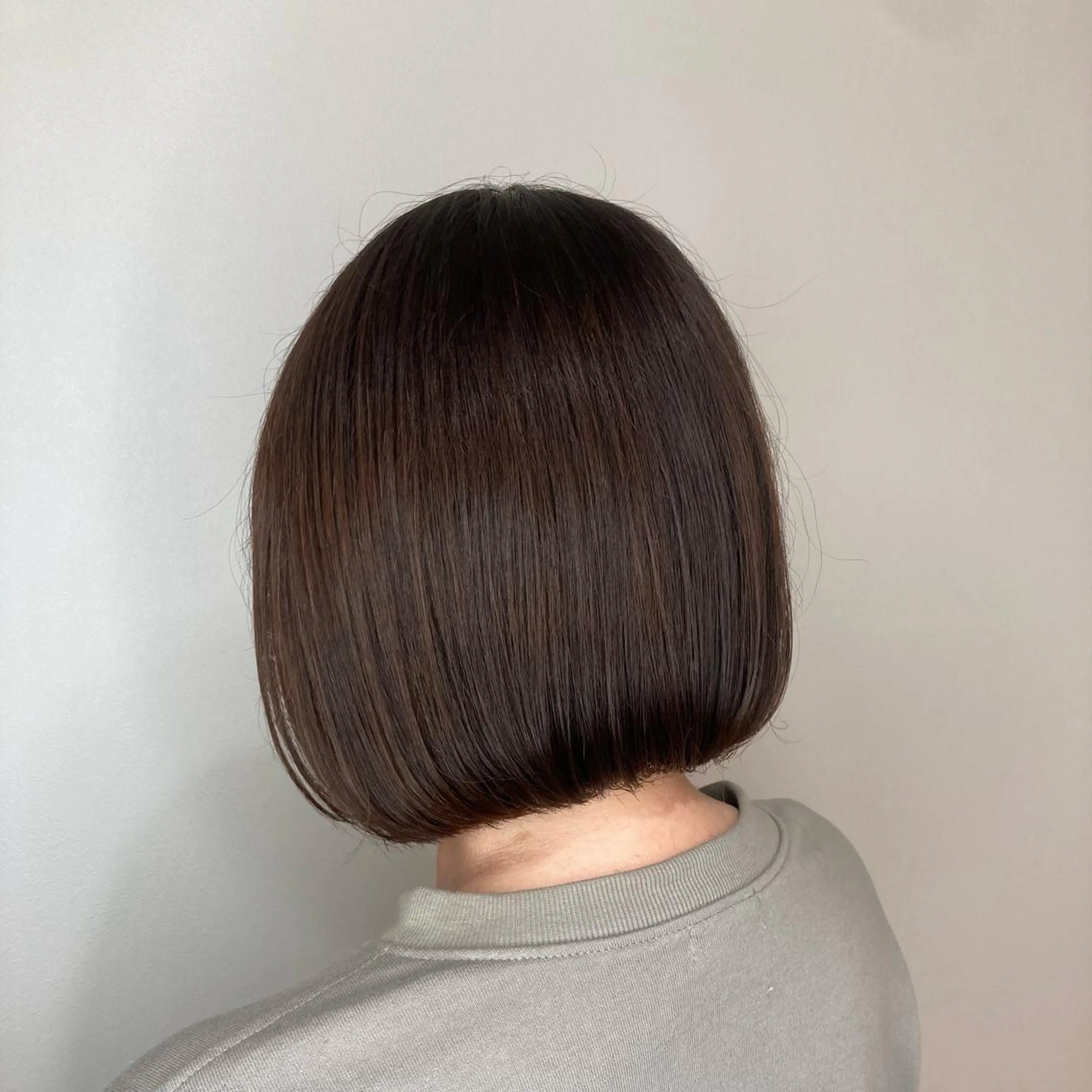 ショート 切りっぱなしボブ ボブ 透明感カラー☆ 中村隆寛のヘアスタイル