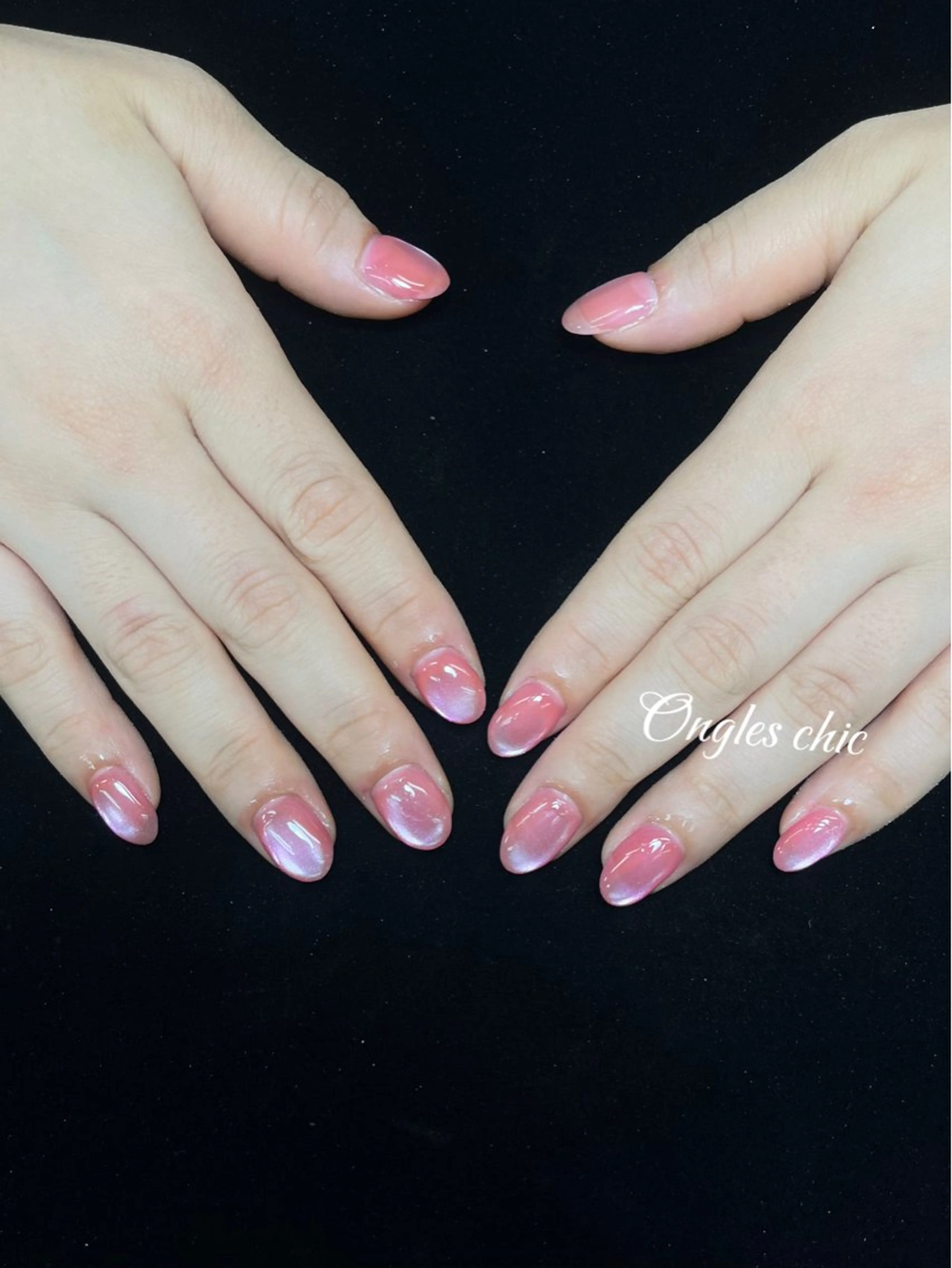 ネイル アートネイル オーロラネイル フレンチネイル ジェルネイル マグネットネイル ハンドネイル ongles chicのネイルデザイン