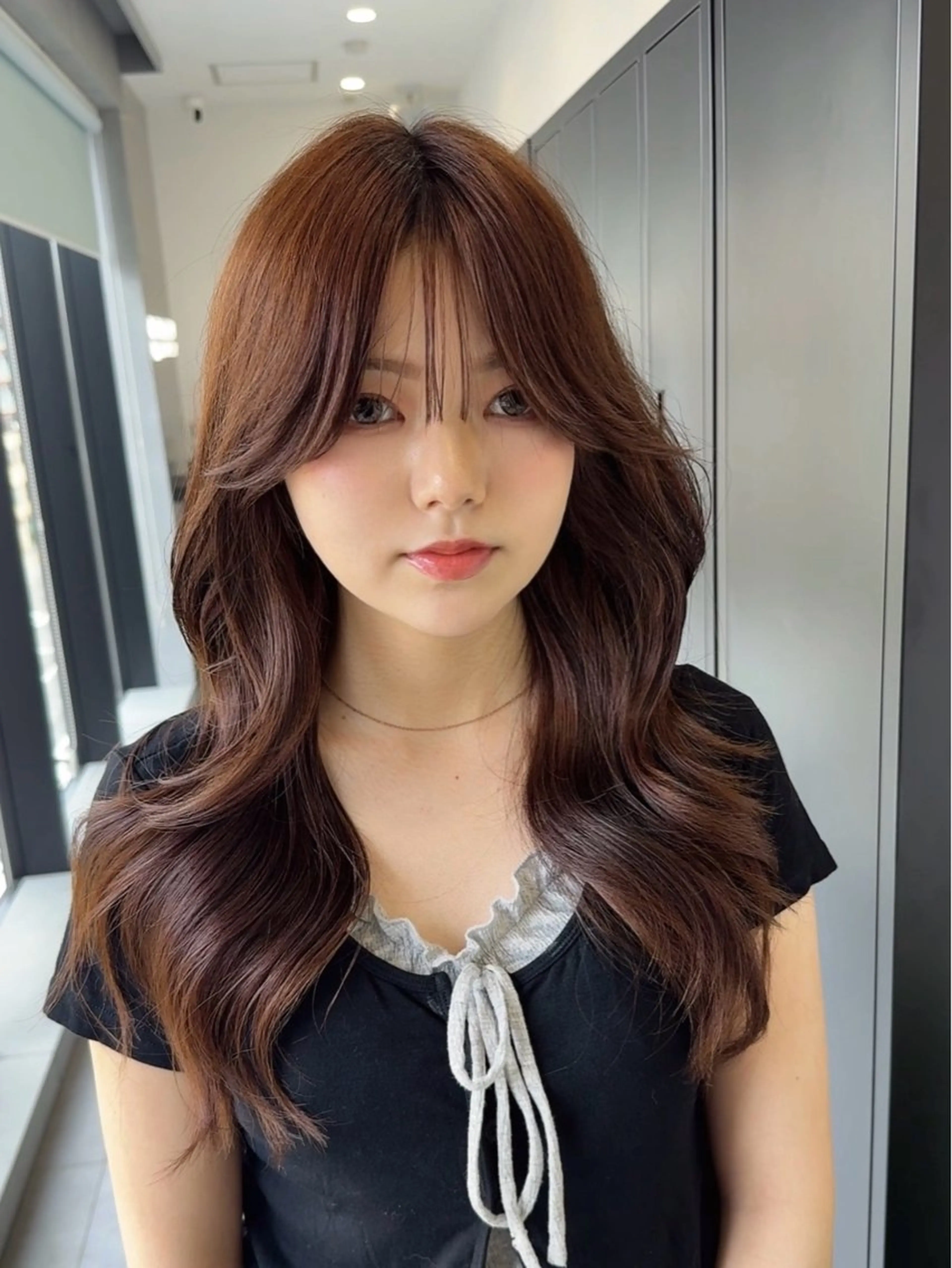 ロング カラー 韓国風ヘア レイヤーカット トリートメント ワンホンヘア カット ヘアカラー トリートメント GO TODAY シェアサロン 町田店所属・韓国ヘア🇰🇷 スズキのヘアスタイル