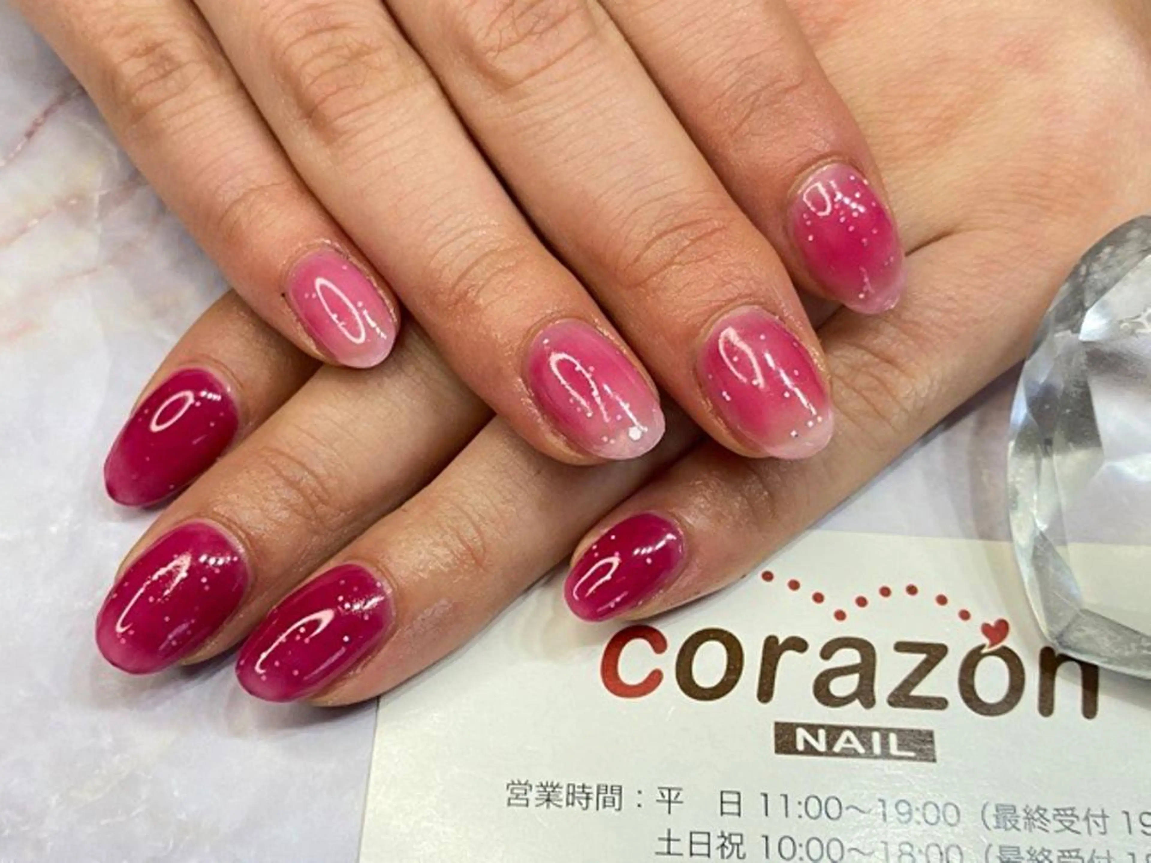 ネイル ジェルネイル ワンカラーネイル ハンドネイル corazon所属・ネイリスト aicoのネイルデザイン