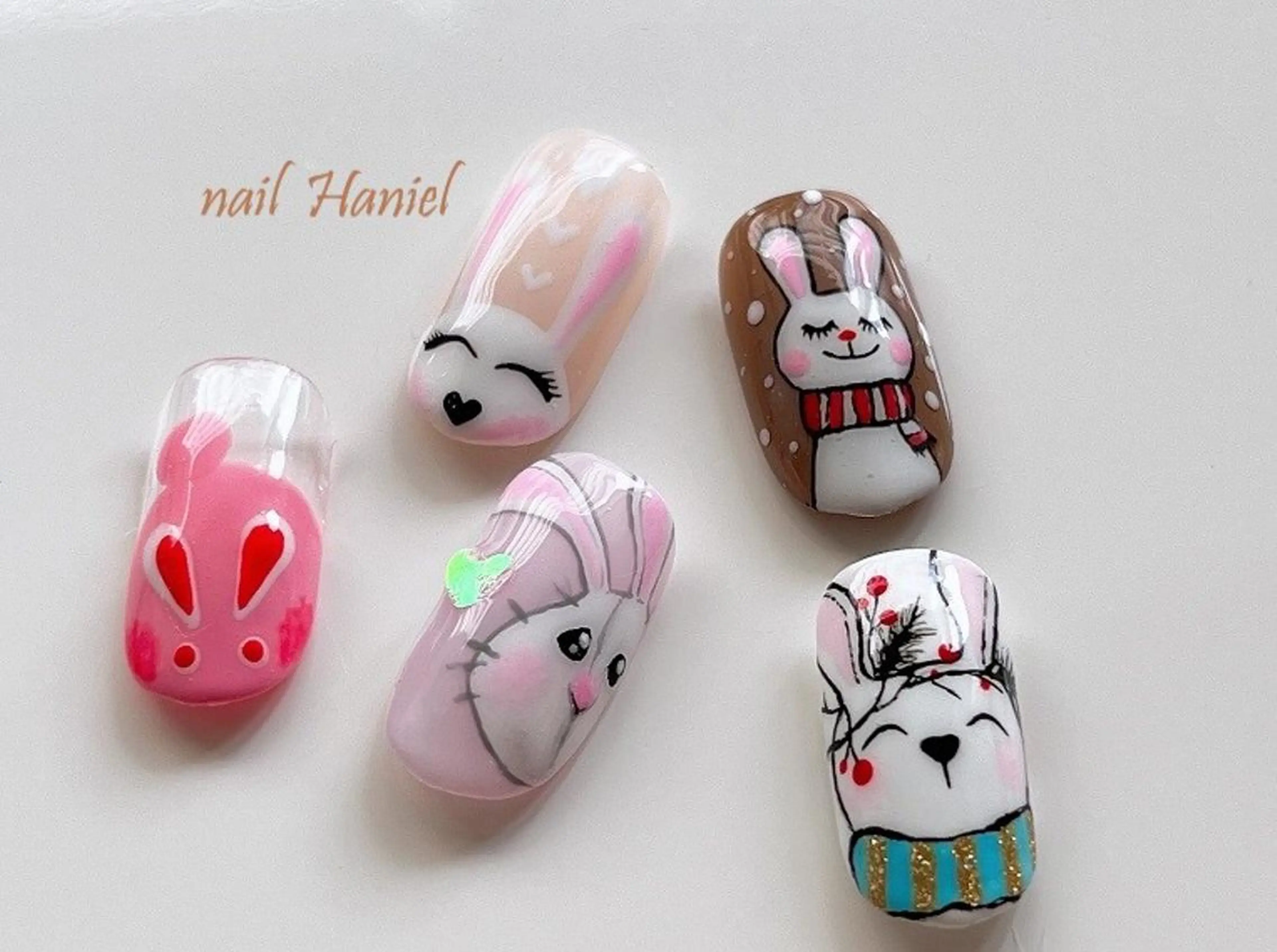 ネイル アートネイル ジェルネイル パラジェル nail Haniel所属・半蔵門サロンハニエル 魅神 ちよのネイルデザイン