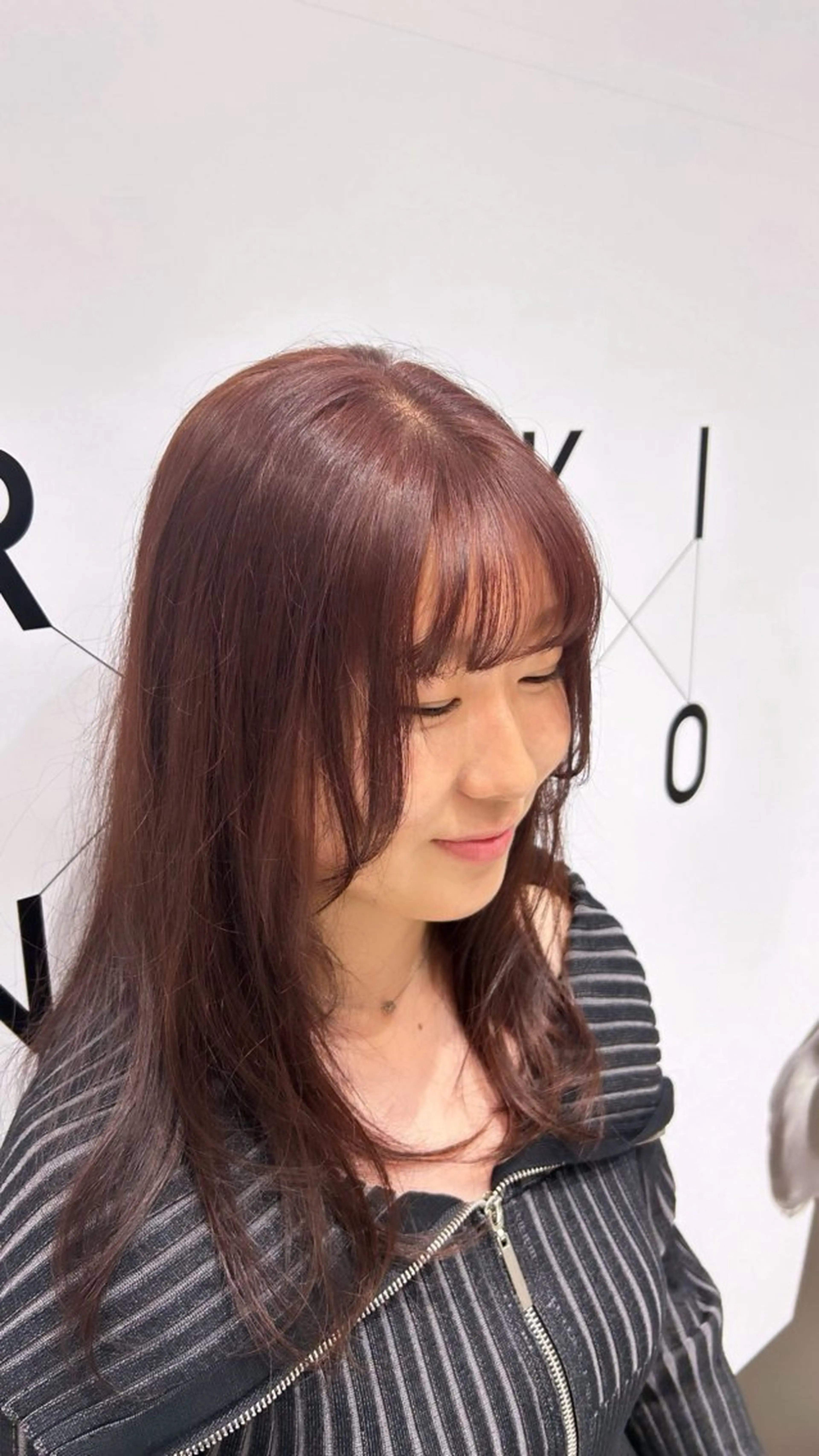 ミディアム カラー ヘアカラー トリートメント 近藤 ちかのヘアスタイル