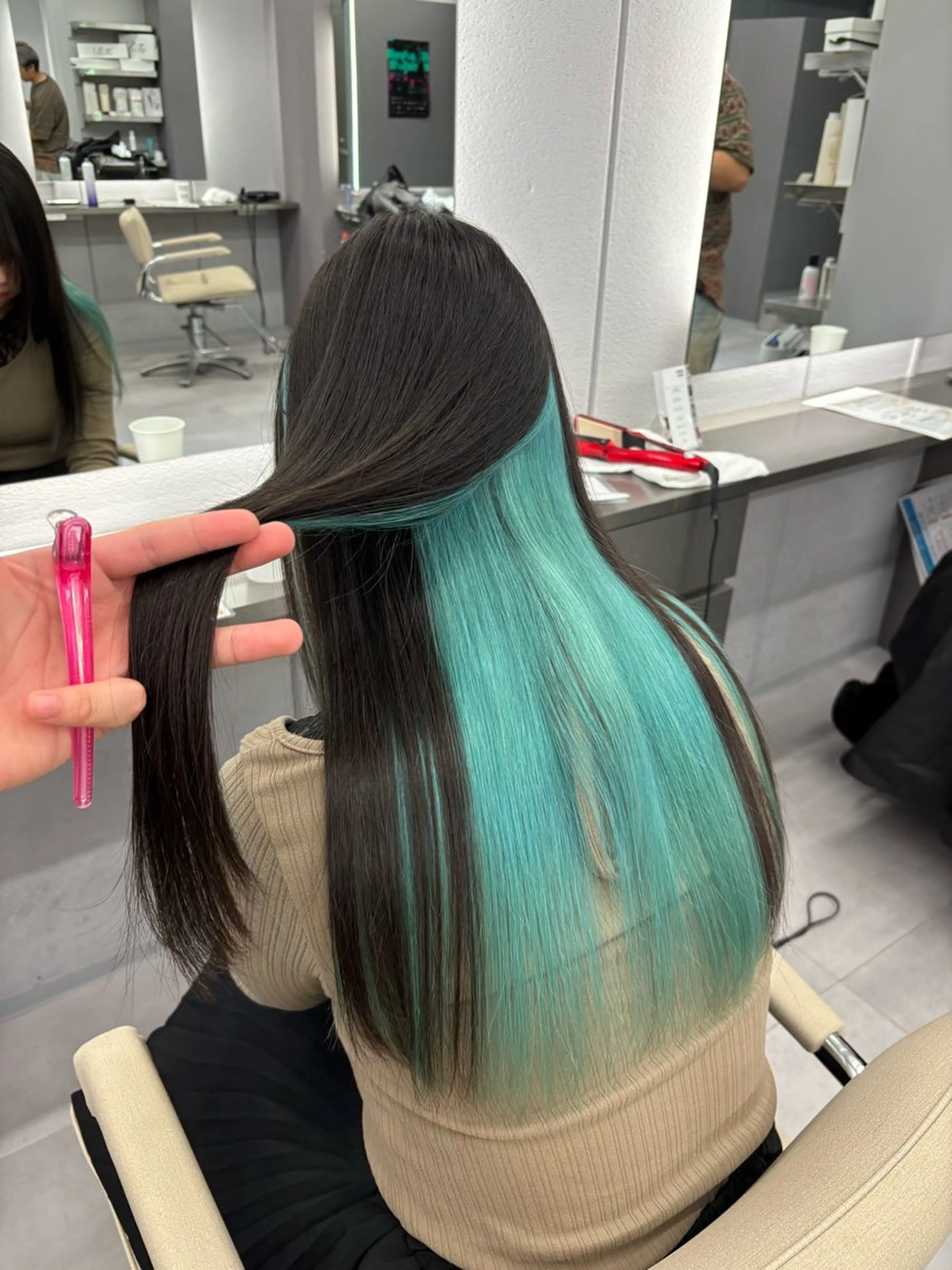 ロング カラー ロング ヘアカラー トリートメント 名古屋／デザイン／ ブリーチ/松井亮磨のヘアスタイル