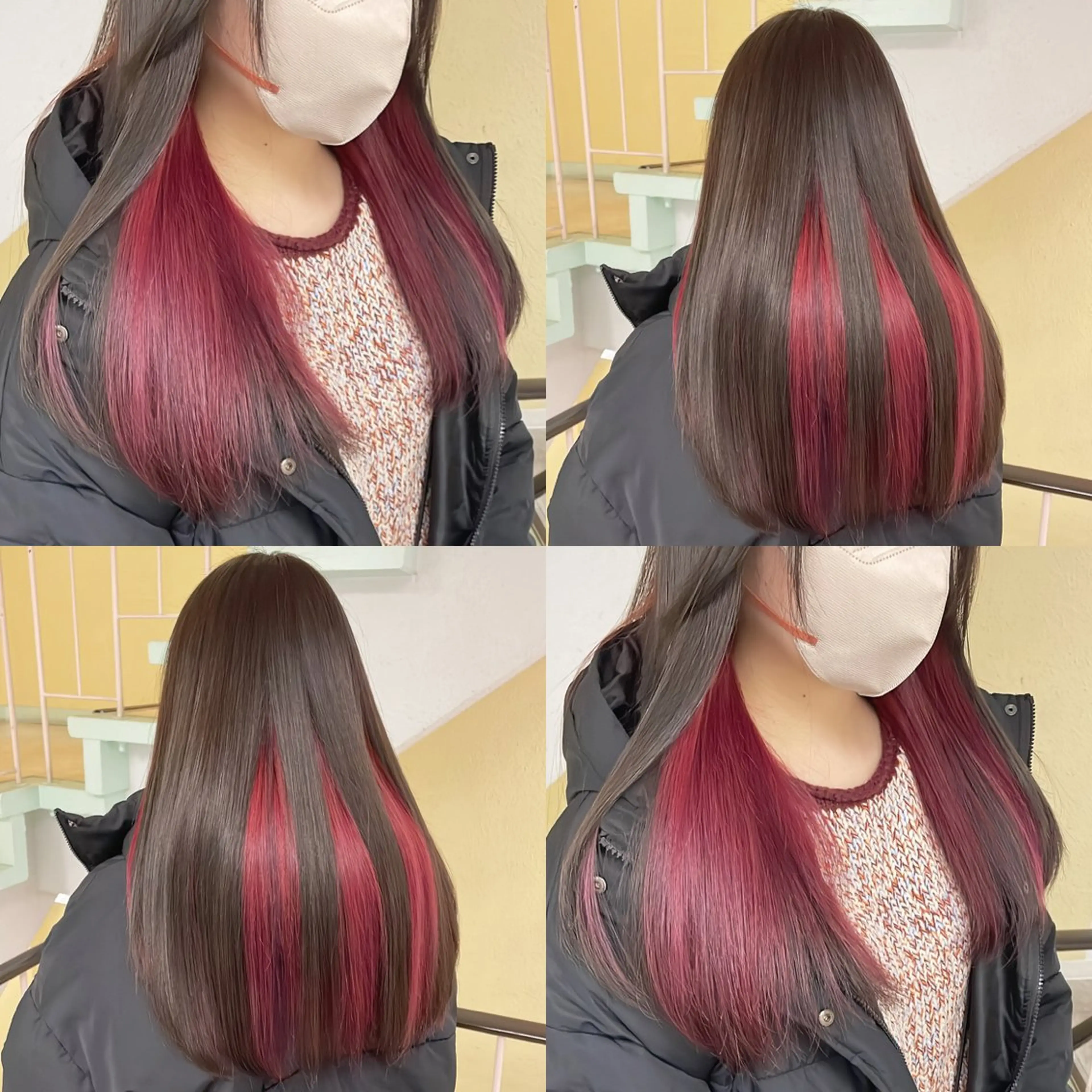 カラー ヘアカラー トリートメント 渋谷:インナーカラー ／🍒エリカ🍒のヘアスタイル