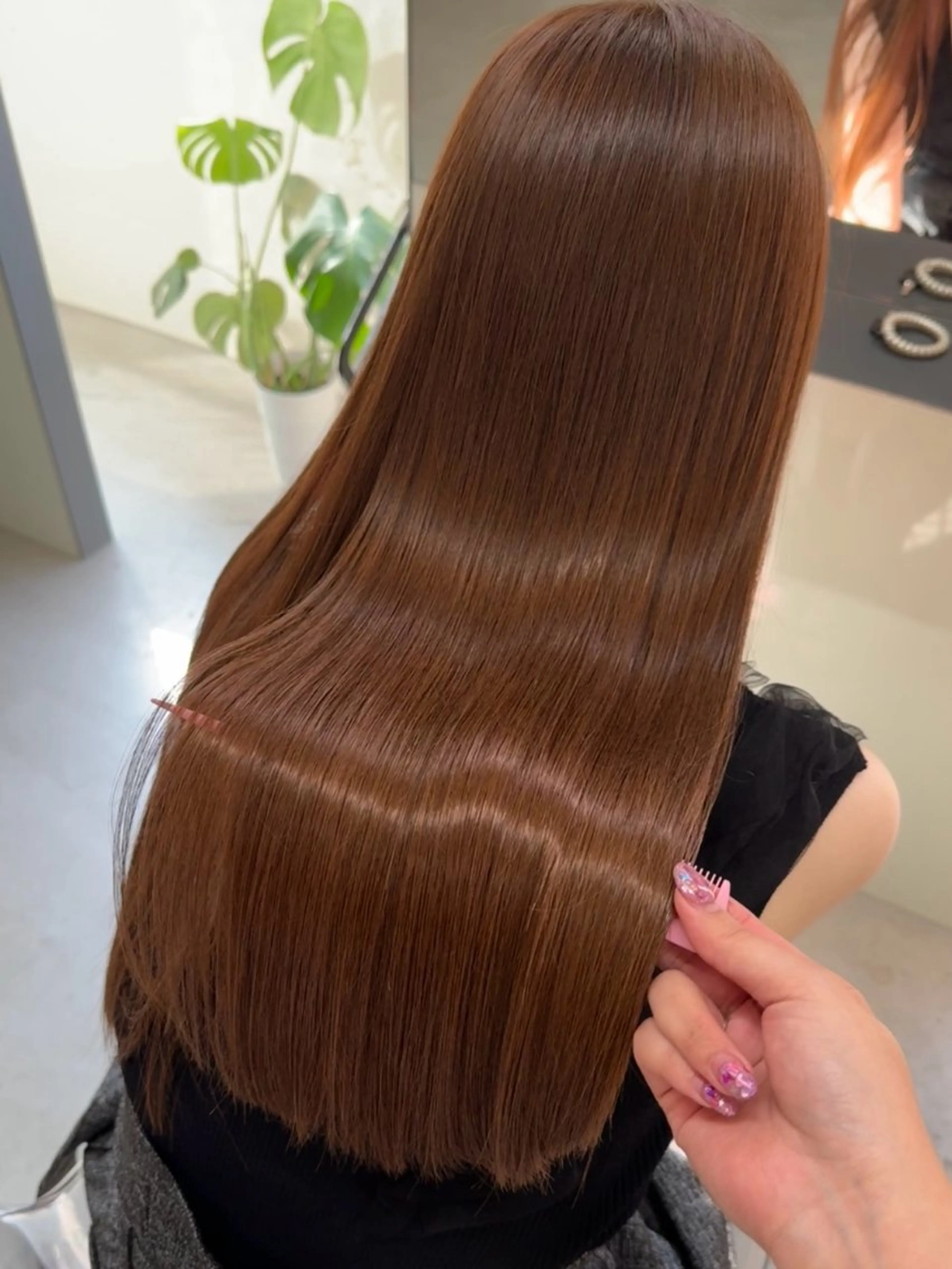 🫧【艶カラー✨】メンテナンスcut × 新商材color × ケラチンtreatmentの写真