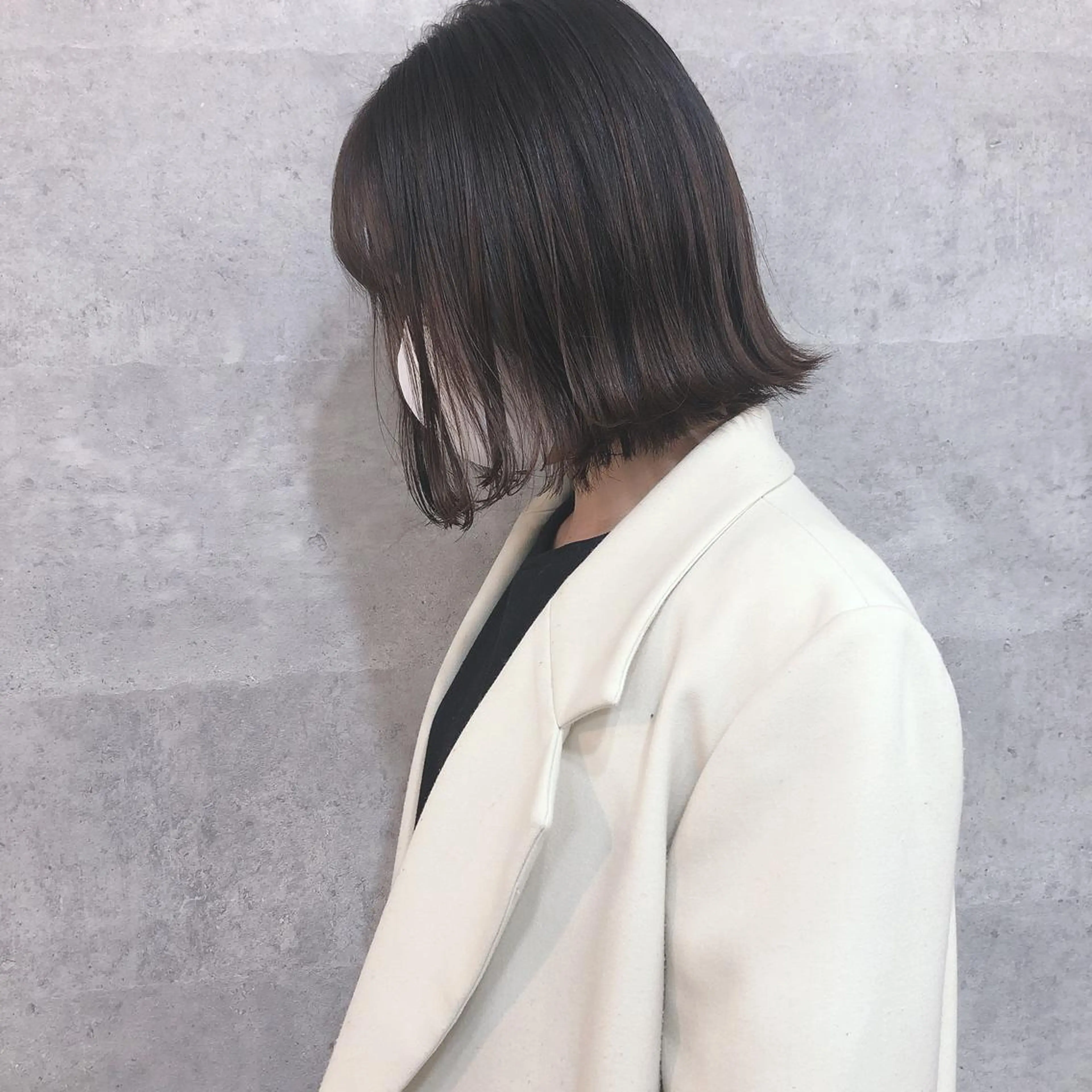 ミディアム カラー 髪質改善 中川　翔のヘアスタイル