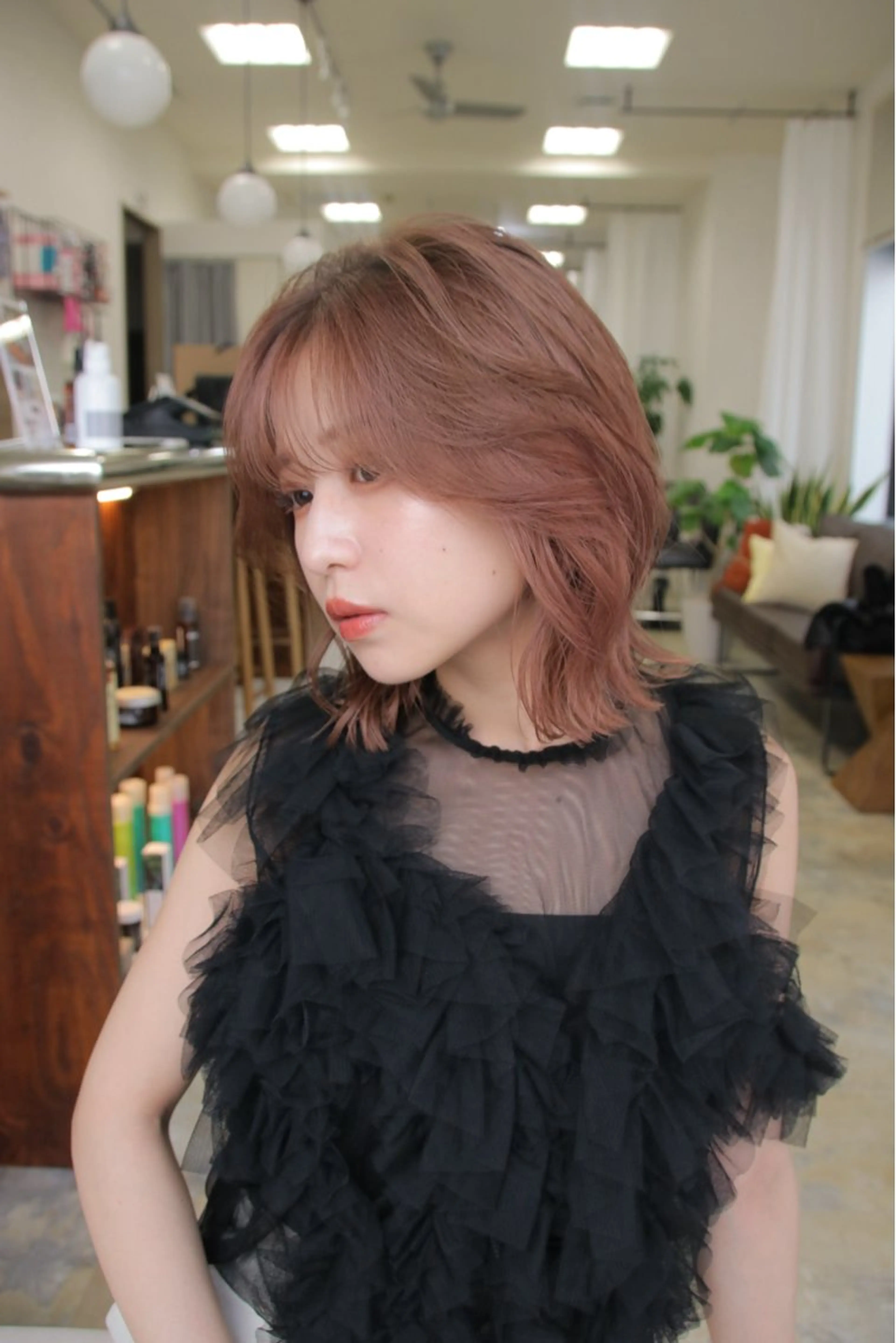ミディアム ヘアカラー i’ll 夏希のヘアスタイル