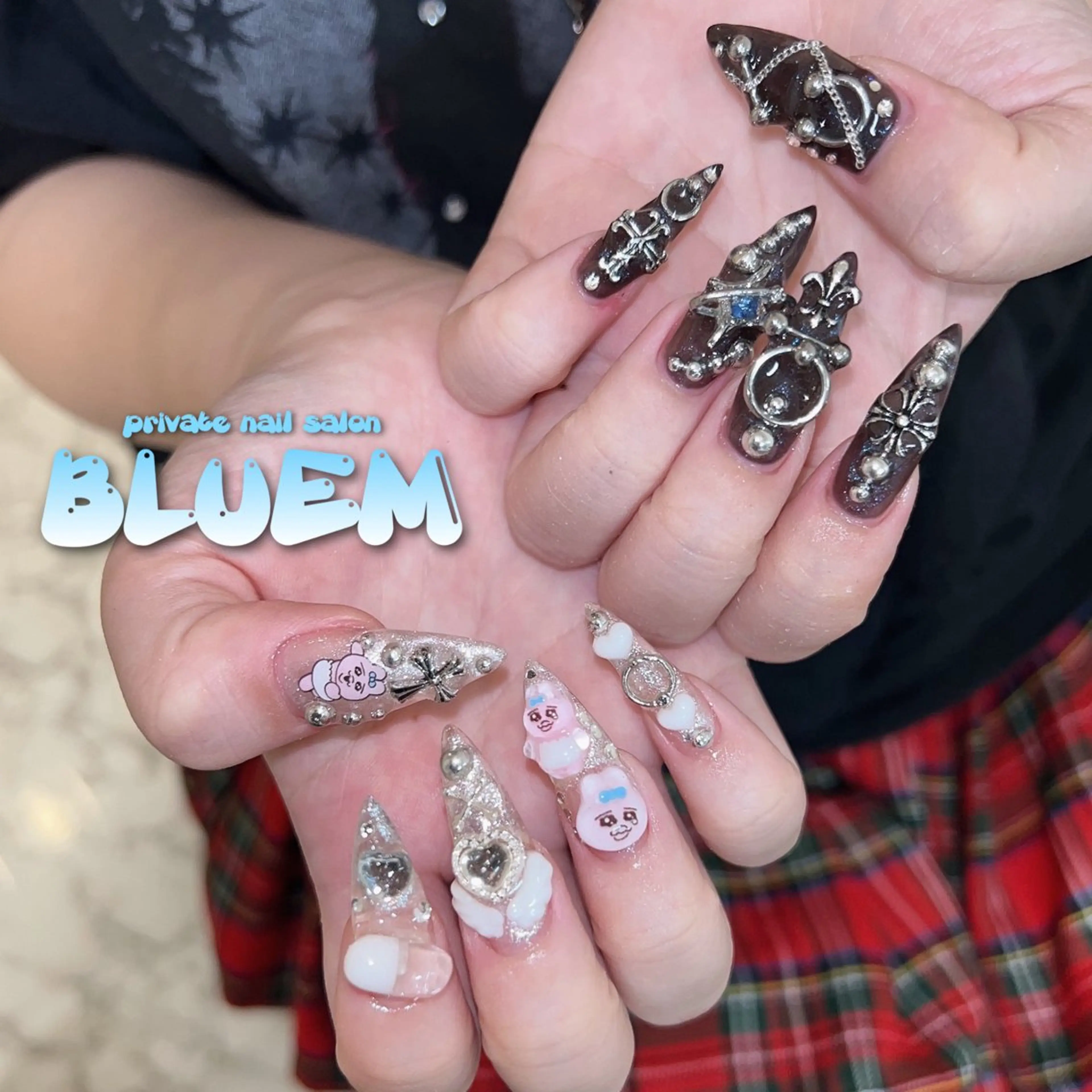 ネイル ハンドネイル BLUEM なな🐶のネイルデザイン