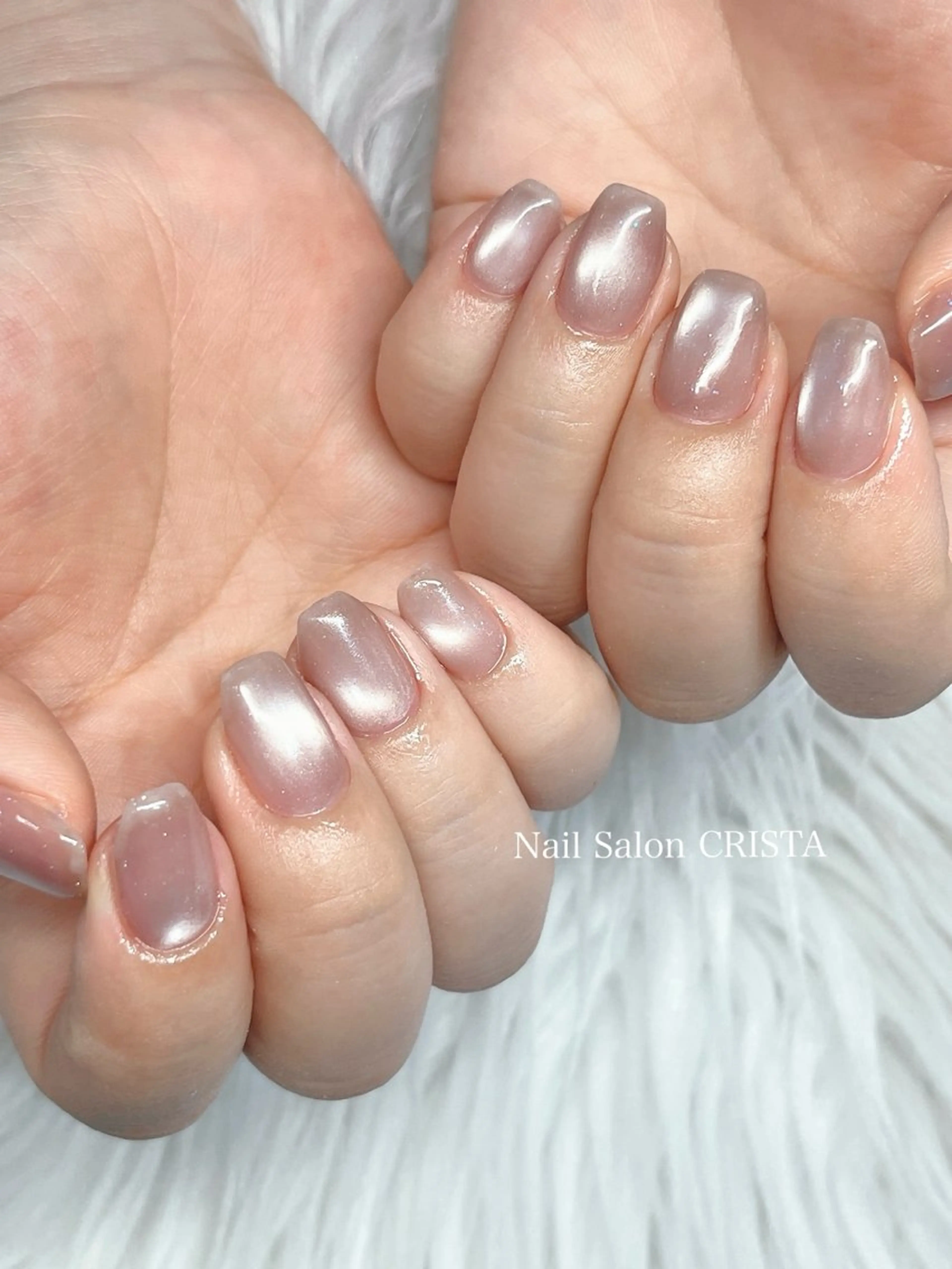 ネイル 氷ネイル・うるうるネイル ビー玉ネイル ハンドネイル Nail Salon CRISTA所属・CRISTA 🍇ヒナタのネイルデザイン