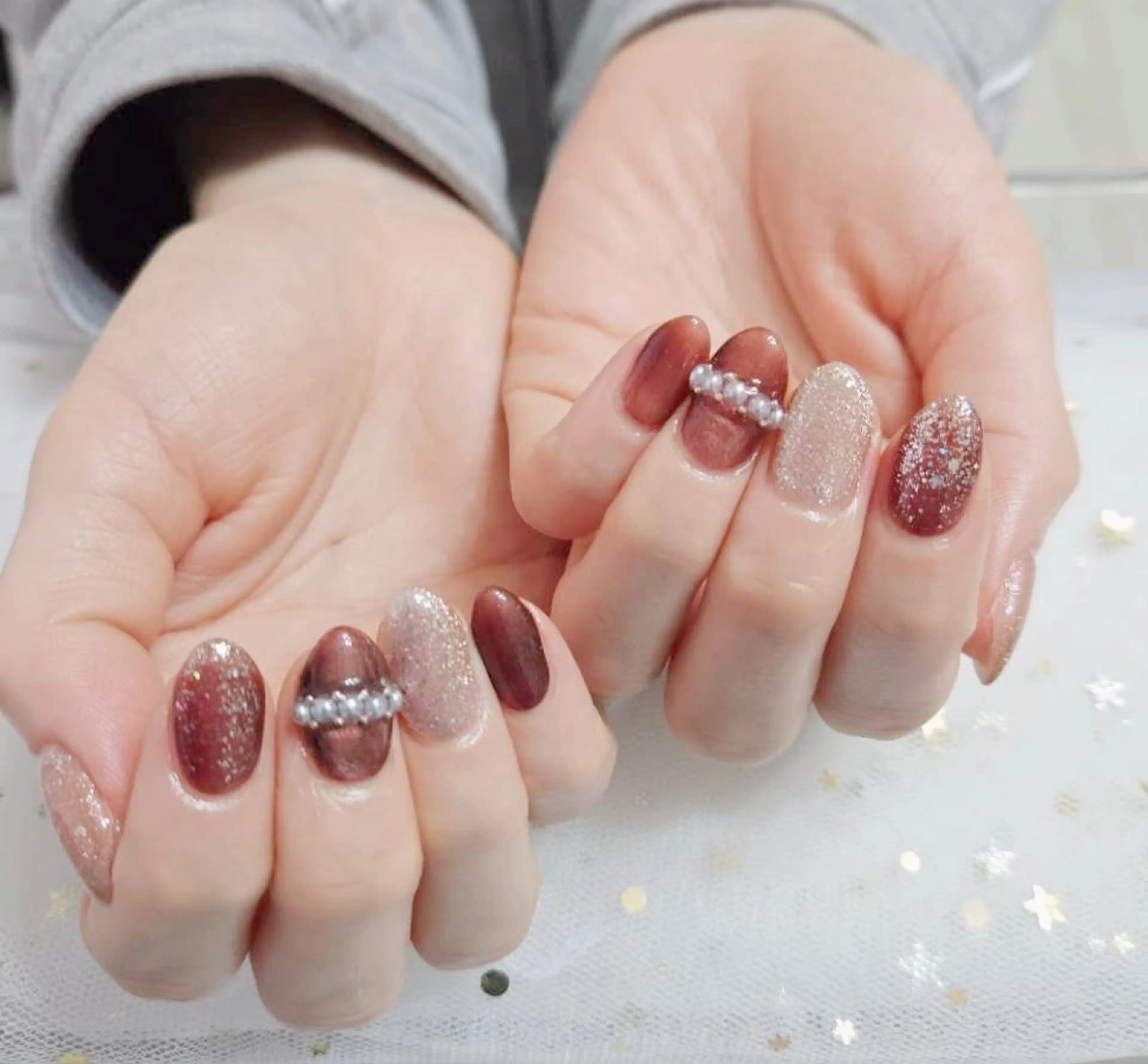 ネイル ジェルネイル パラジェル ハンドネイル ハンドケア Beaubie  nailサロンのネイルデザイン