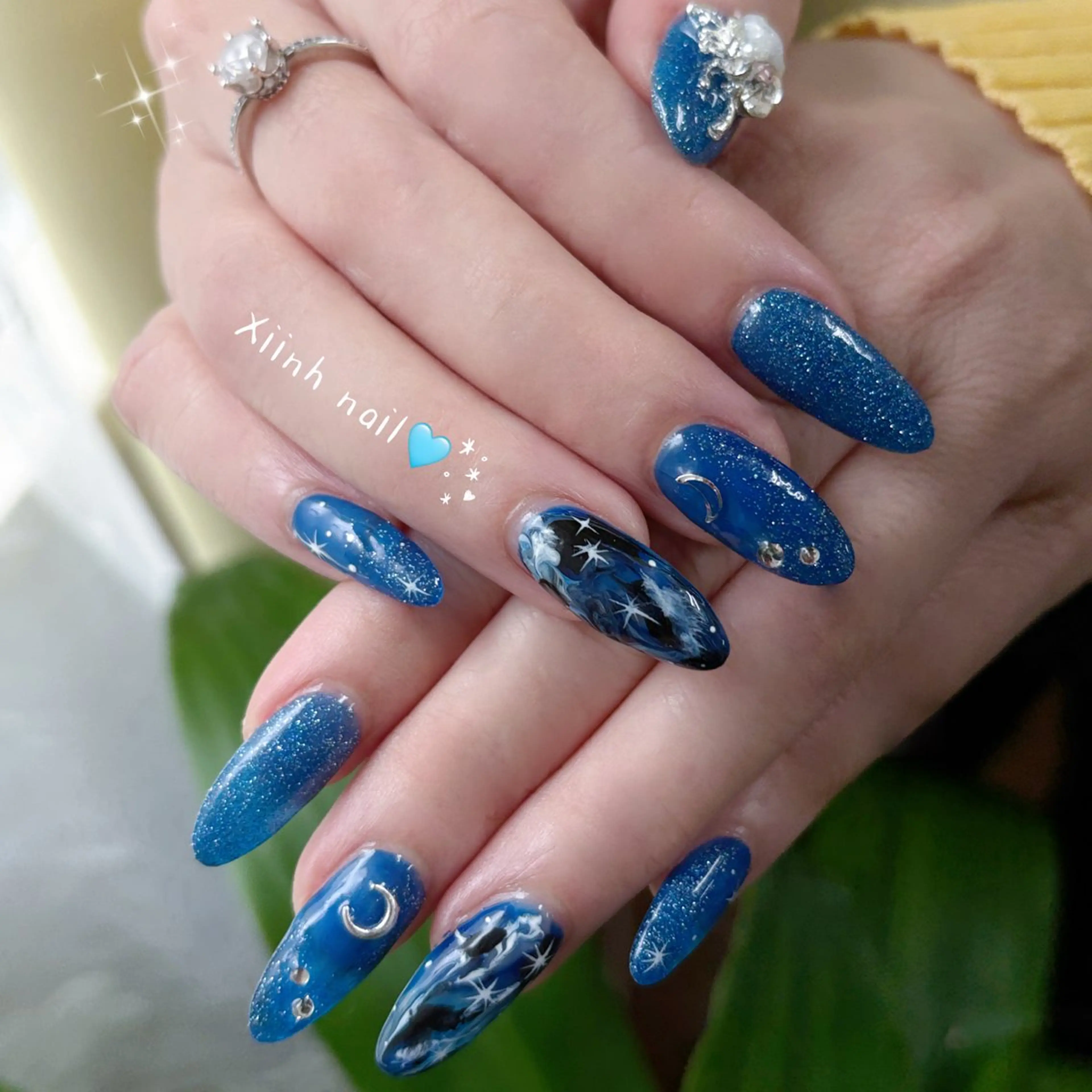 ネイル ブラウン チークネイル 桜ネイル 長さ出し フットネイル ハンドネイル XIINH NAIL SALONのネイルデザイン