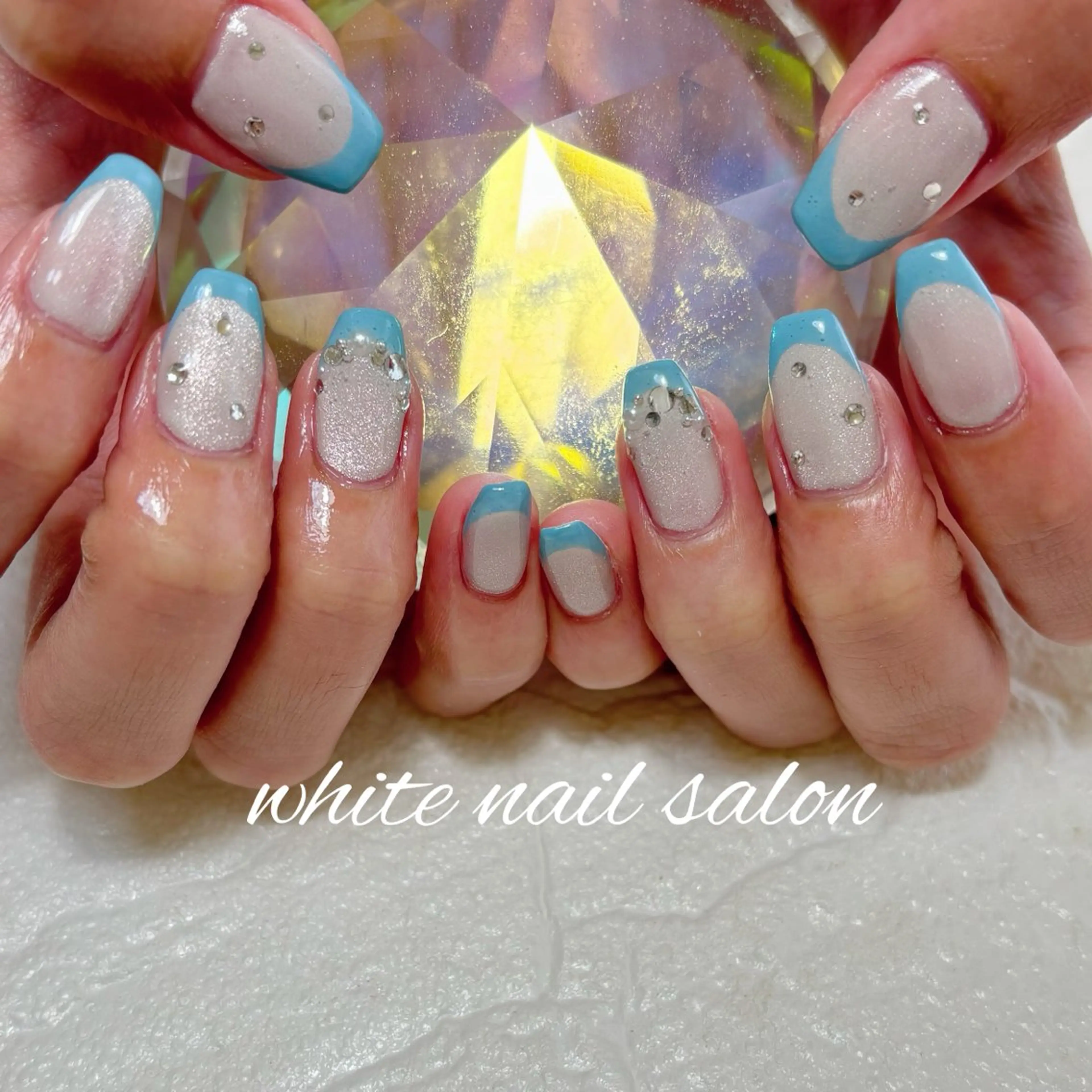 ネイル フットネイル 持ち込み ハンドネイル white nail salonのネイルデザイン