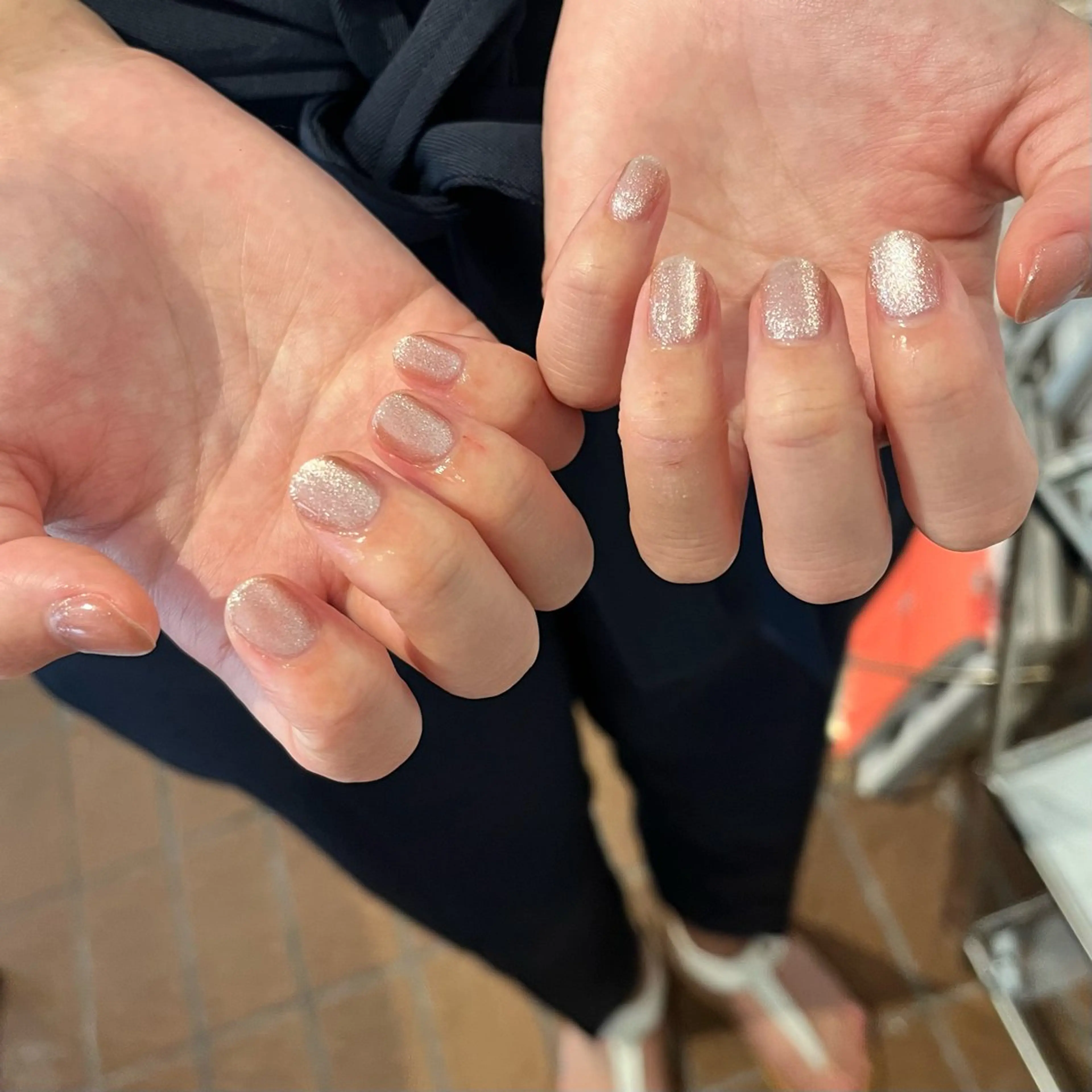 ネイル ブラウン マグネットネイル ballie／小野原 なつみのネイルデザイン