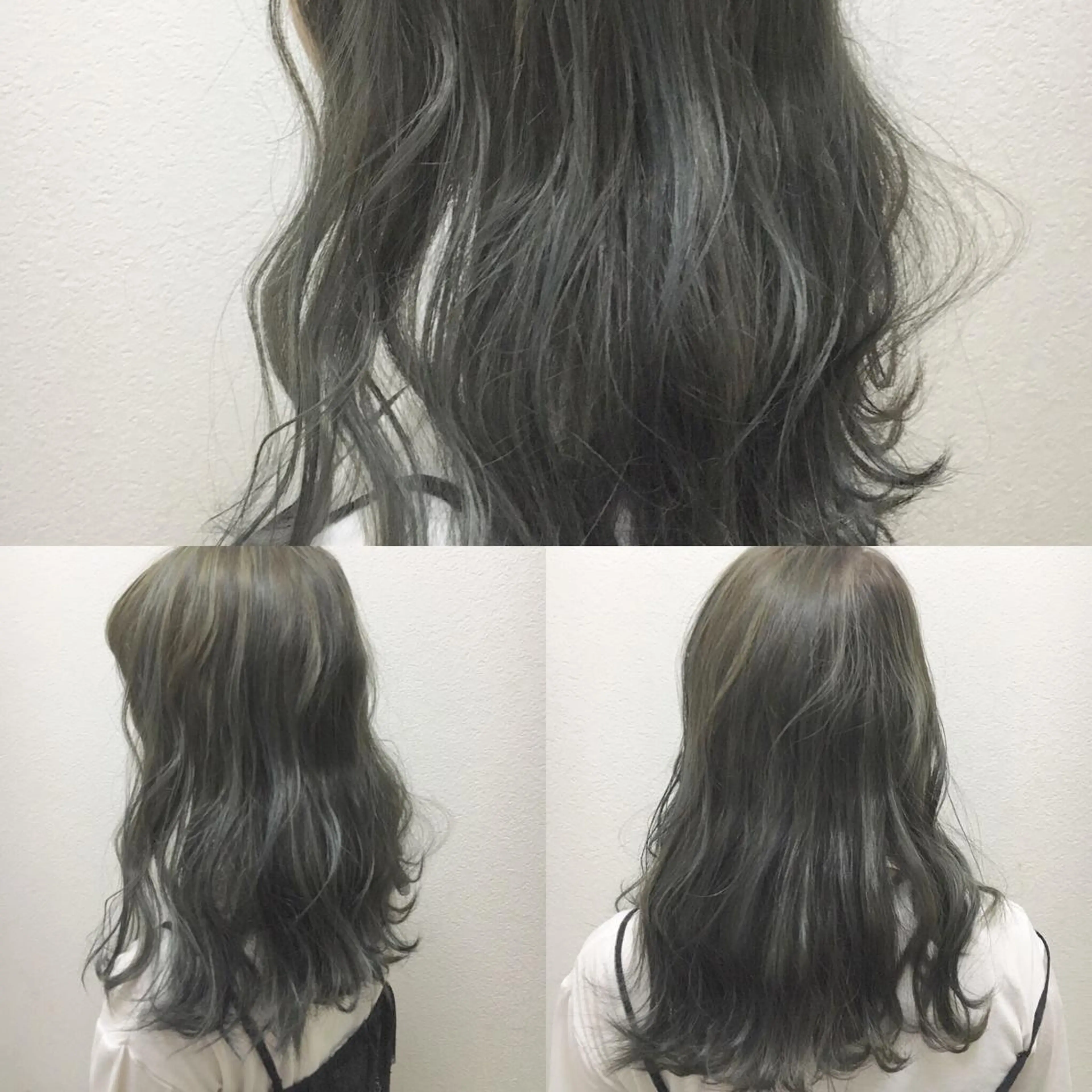 ミディアム カラー 透明感カラー ハイライトカラー ハイライト JIL BLAN 京都のヘアスタイル