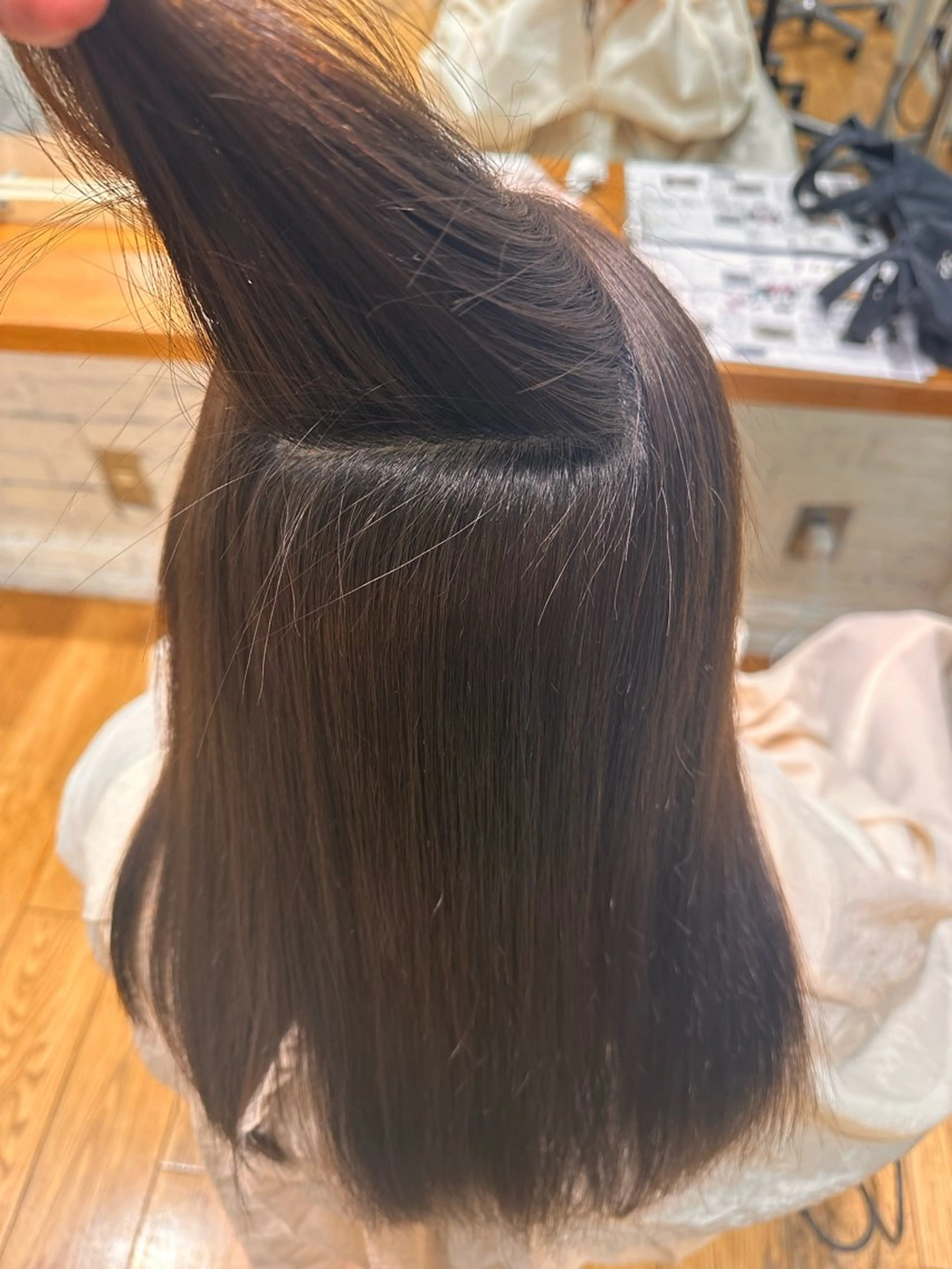 ロング 縮毛矯正 韓国ヘア 久後清斗/クゴサヤトのヘアスタイル
