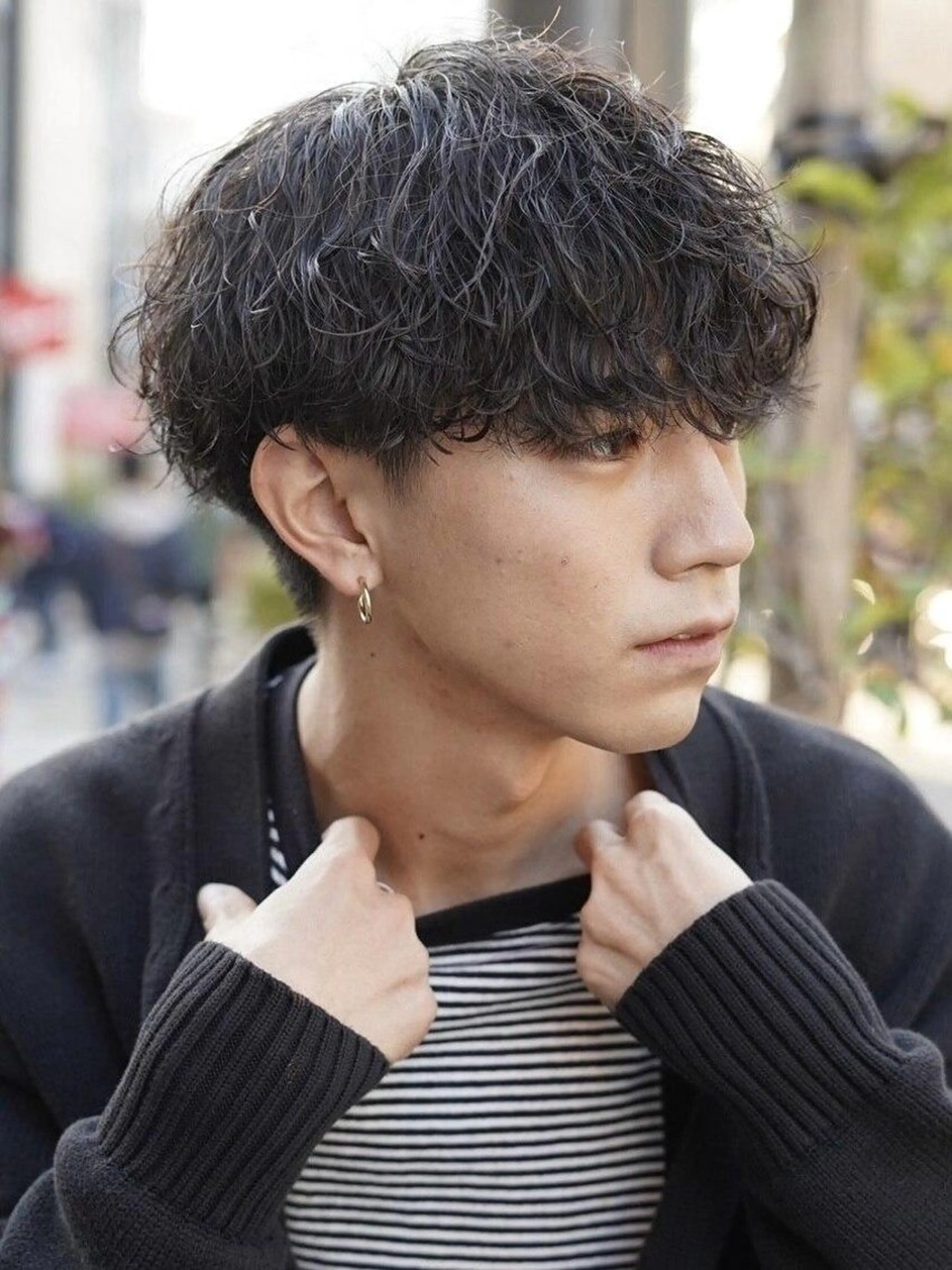 ショート パーマ メンズ メンズヘア fifth前比嘉💥のヘアスタイル