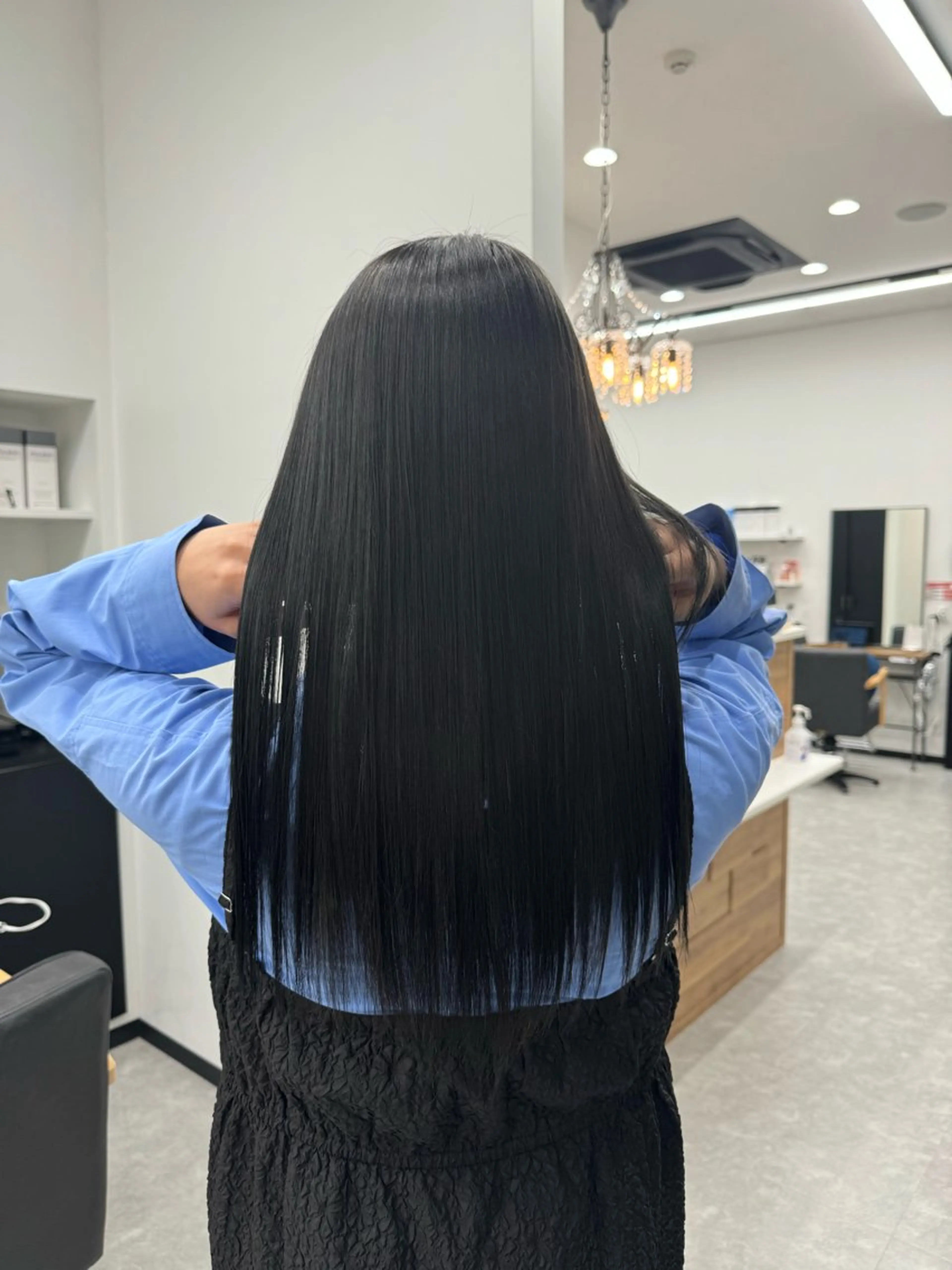 ロング カラー 髪質改善 トリートメント 𝘀𝗮𝗲/柏の葉 / パーマモデルのヘアスタイル
