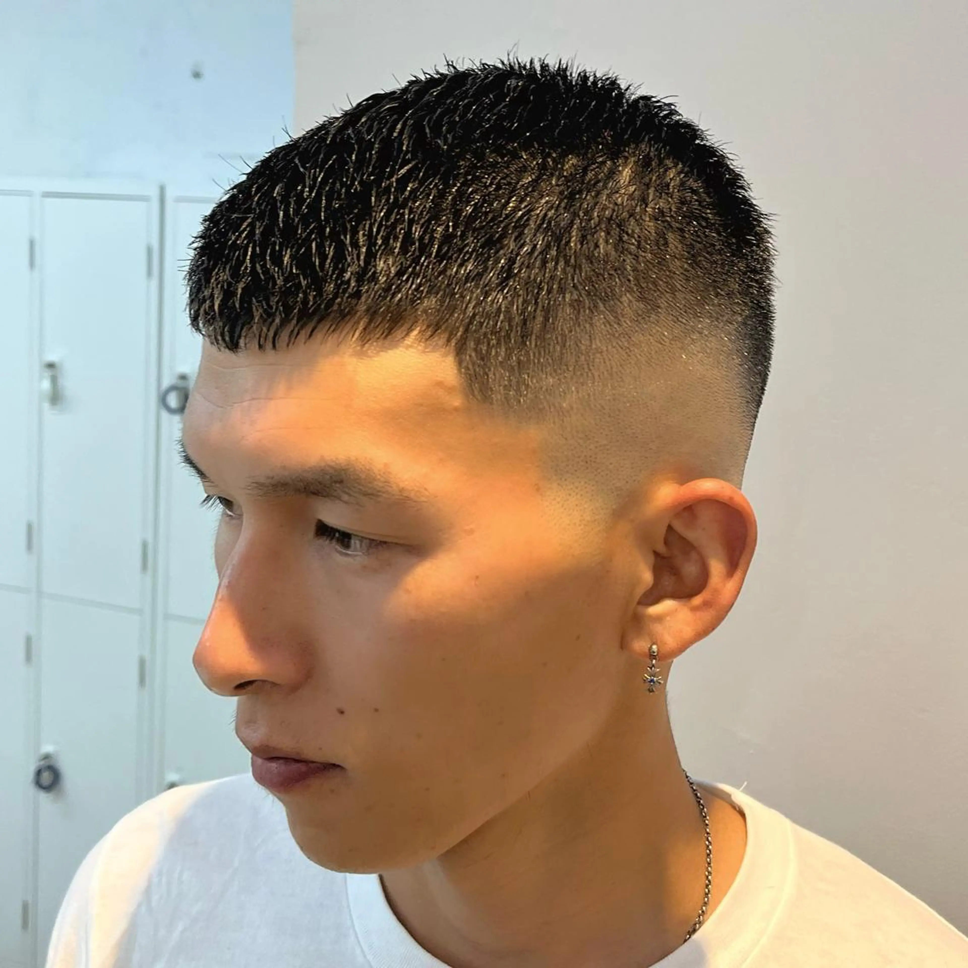 ショート メンズ フェードカット メンズパーマ スキンフェード 立川/メンズパーマ 厚進太郎のヘアスタイル