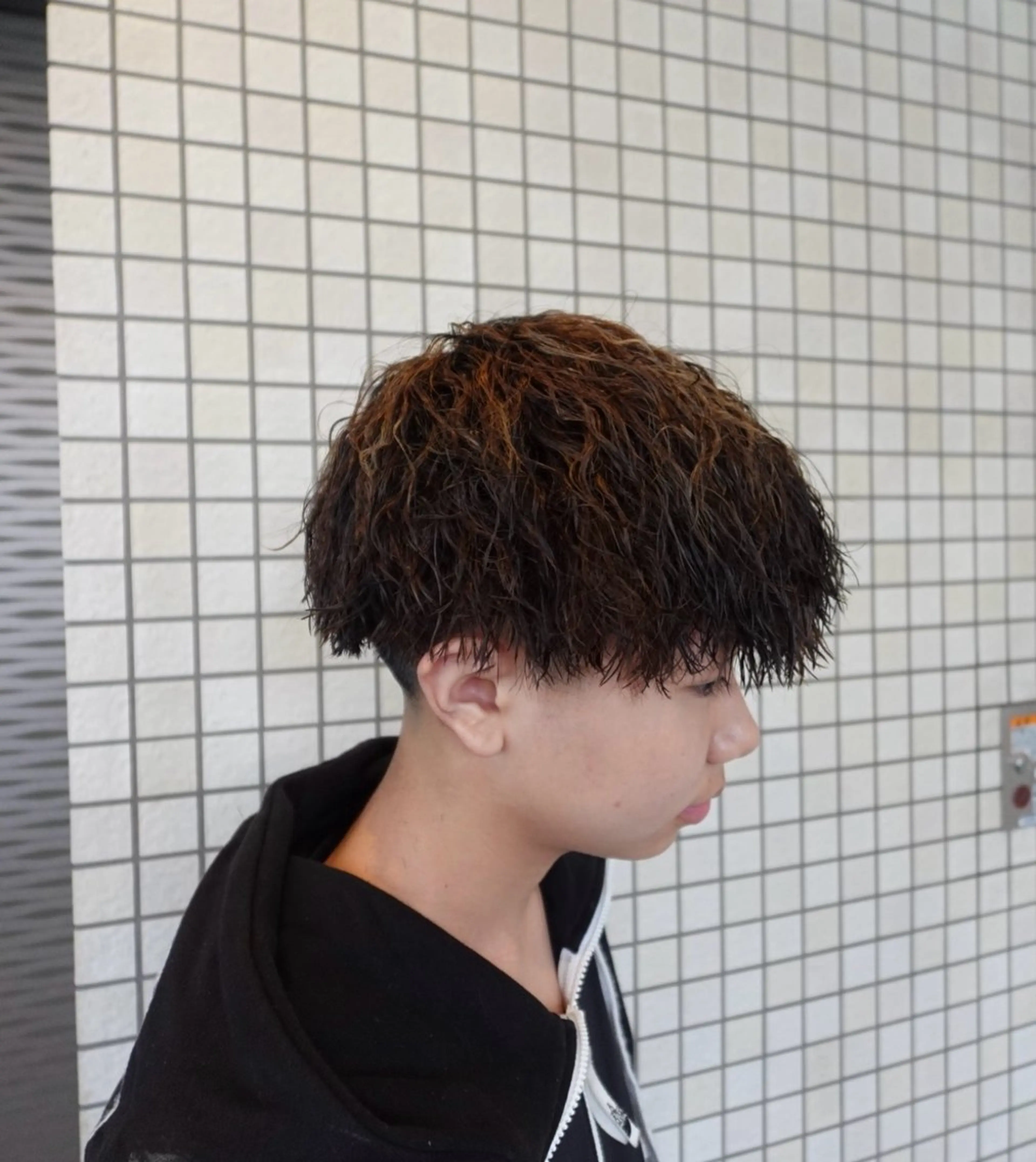 メンズ カット パーマ 🔥フェードパーマ NO.1/LEO🔥のヘアスタイル