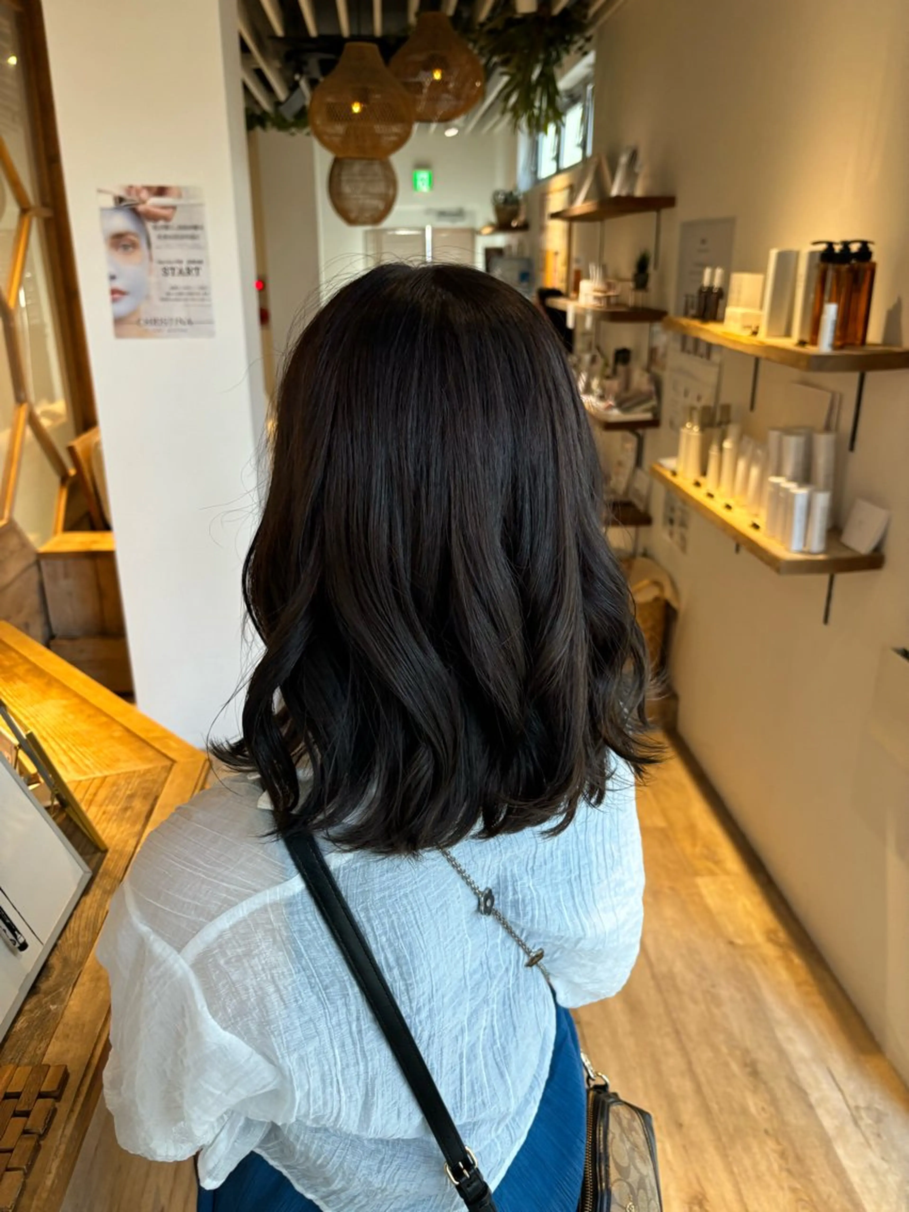 ミディアム カラー 透明感カラー miyuu🌿‬ オーガニックカラーのヘアスタイル