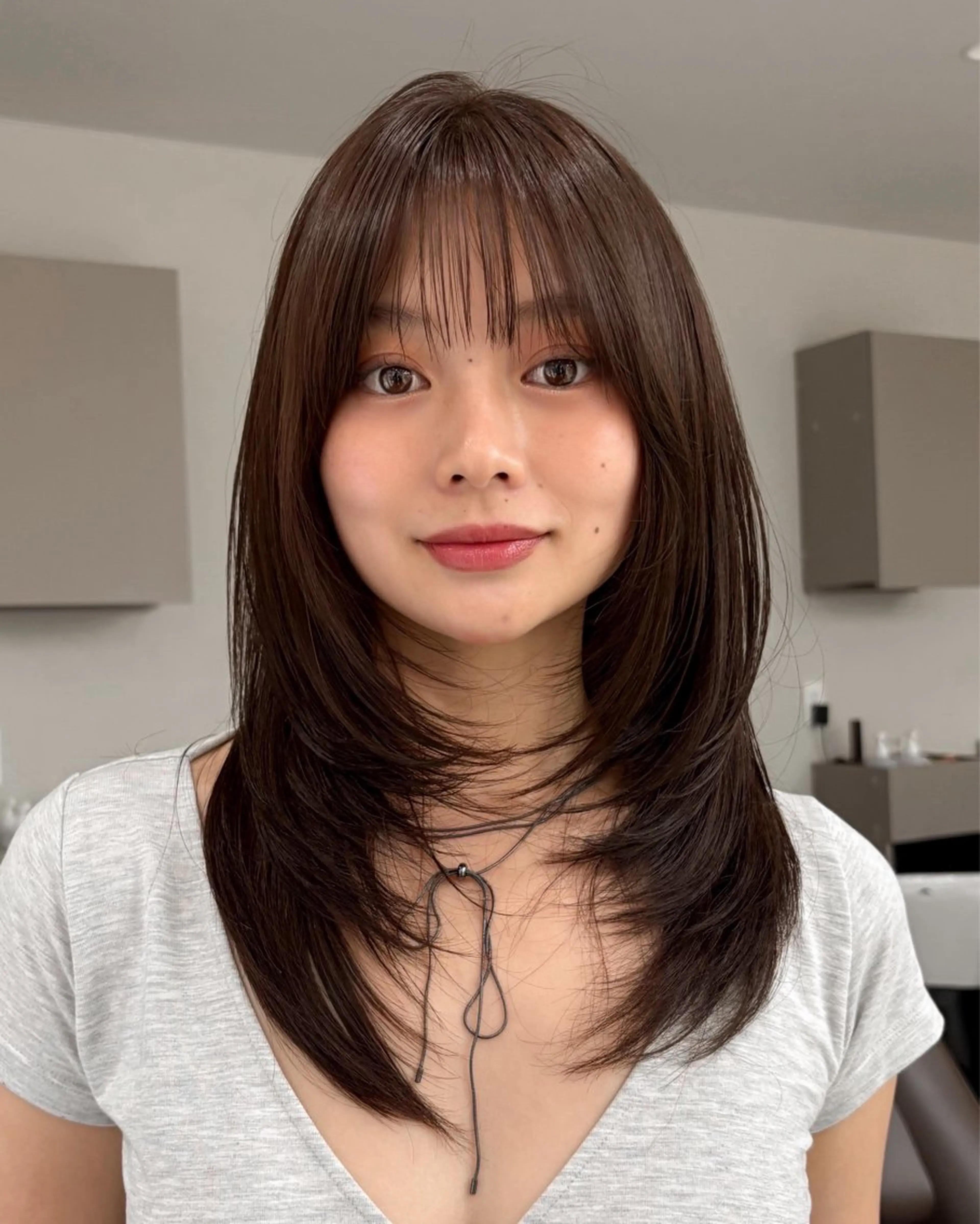 ミディアム カット ヘアカラー 後藤 愛美/ショートヘアのヘアスタイル