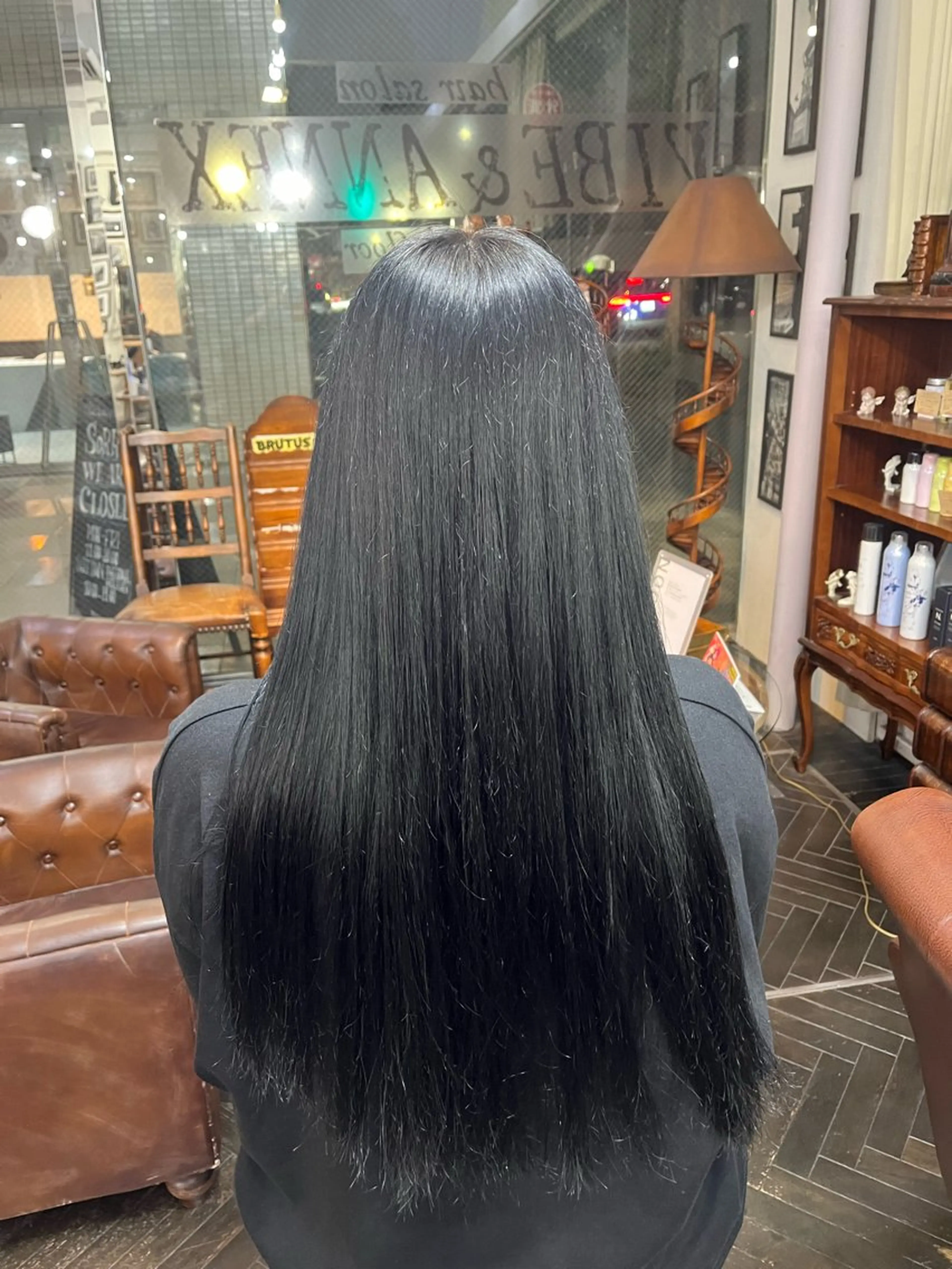 ロング ヘアカラー デザインカラー/ コーンロウのヘアスタイル