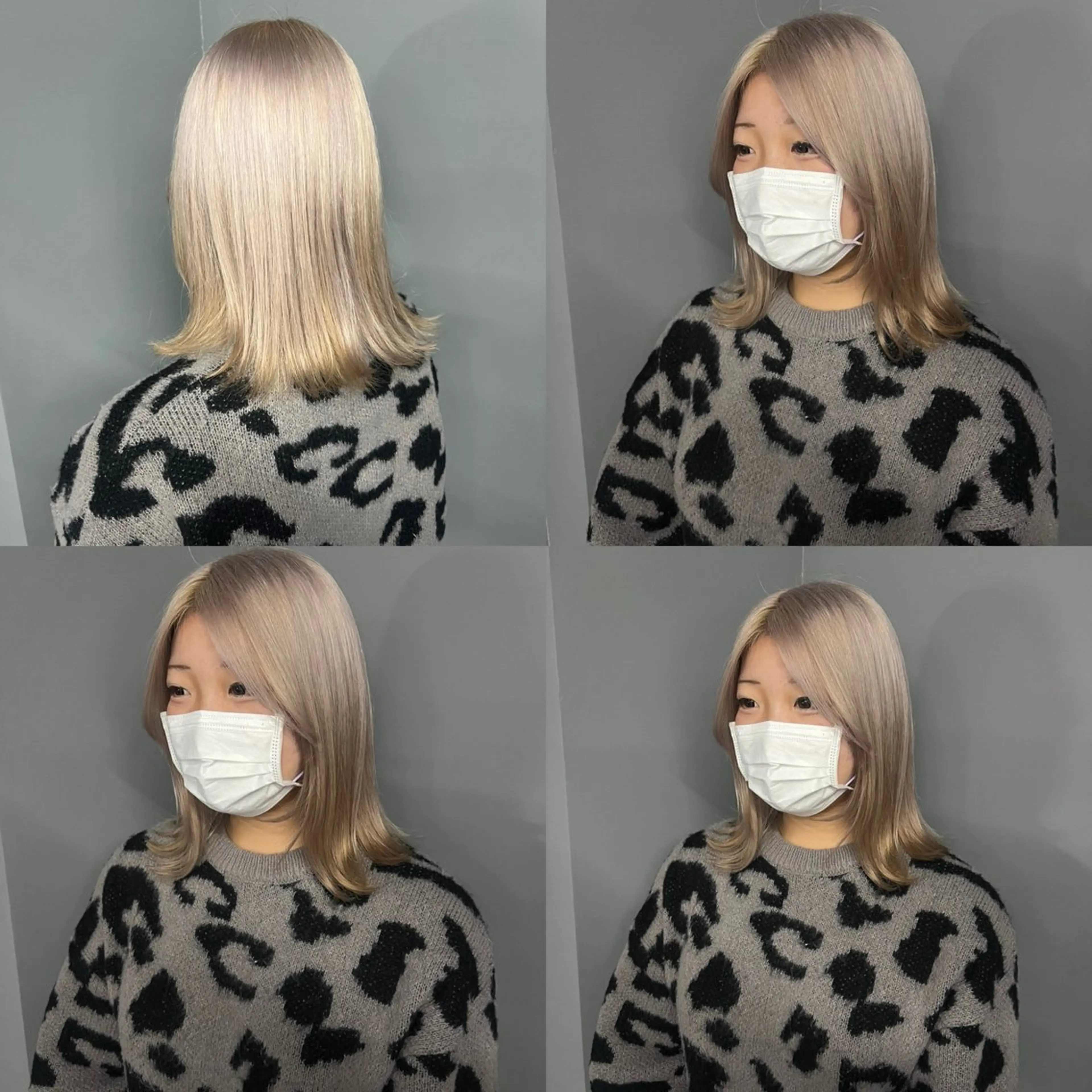 ミディアム カット ヘアカラー トリートメント L'me TOKYO by　youres所属・shima. 艶カラー／髪質改善のヘアスタイル