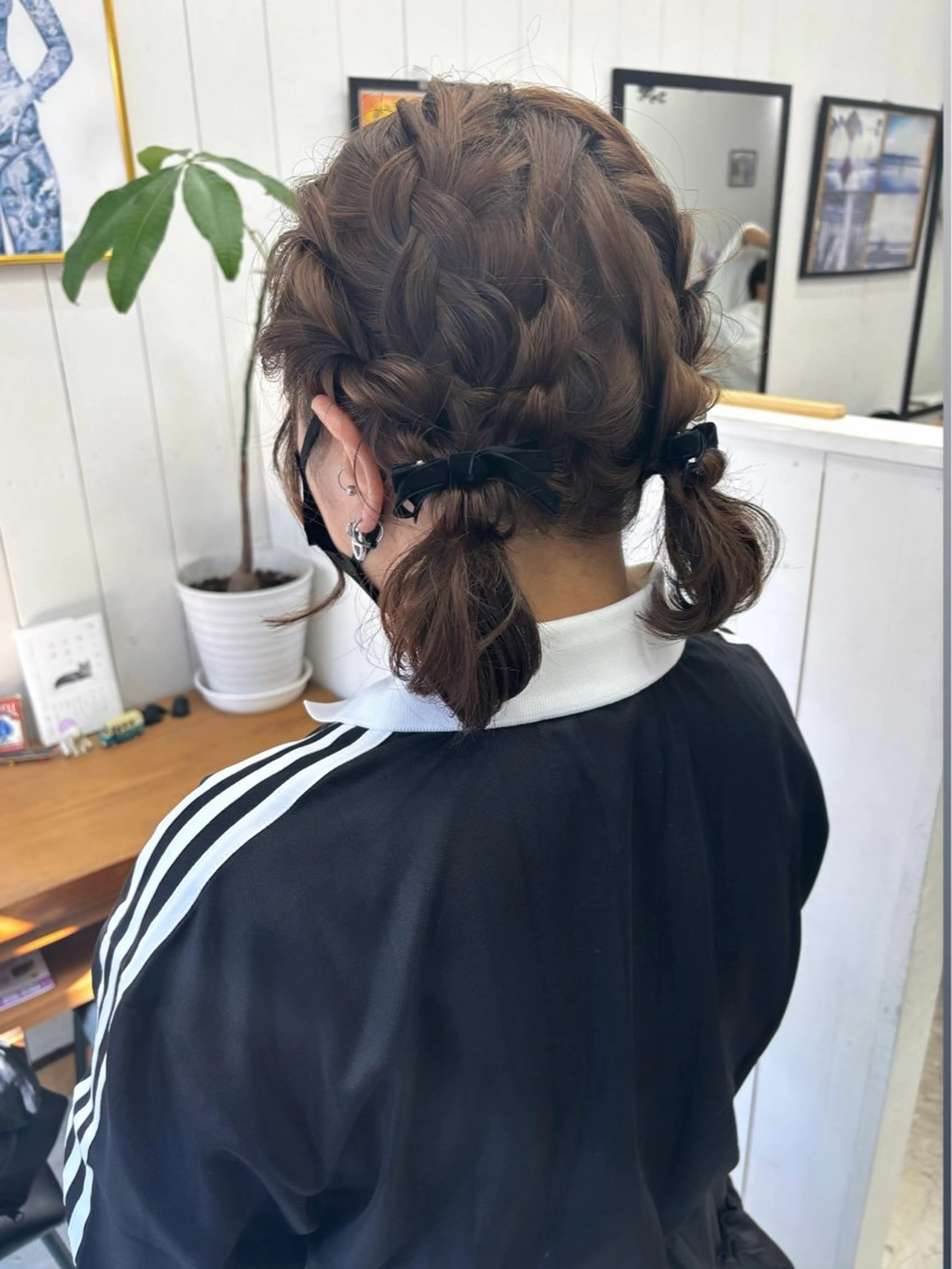 ショート ヘアアレンジ ボブ ヘアセット Ann. /レイヤーカットのヘアスタイル