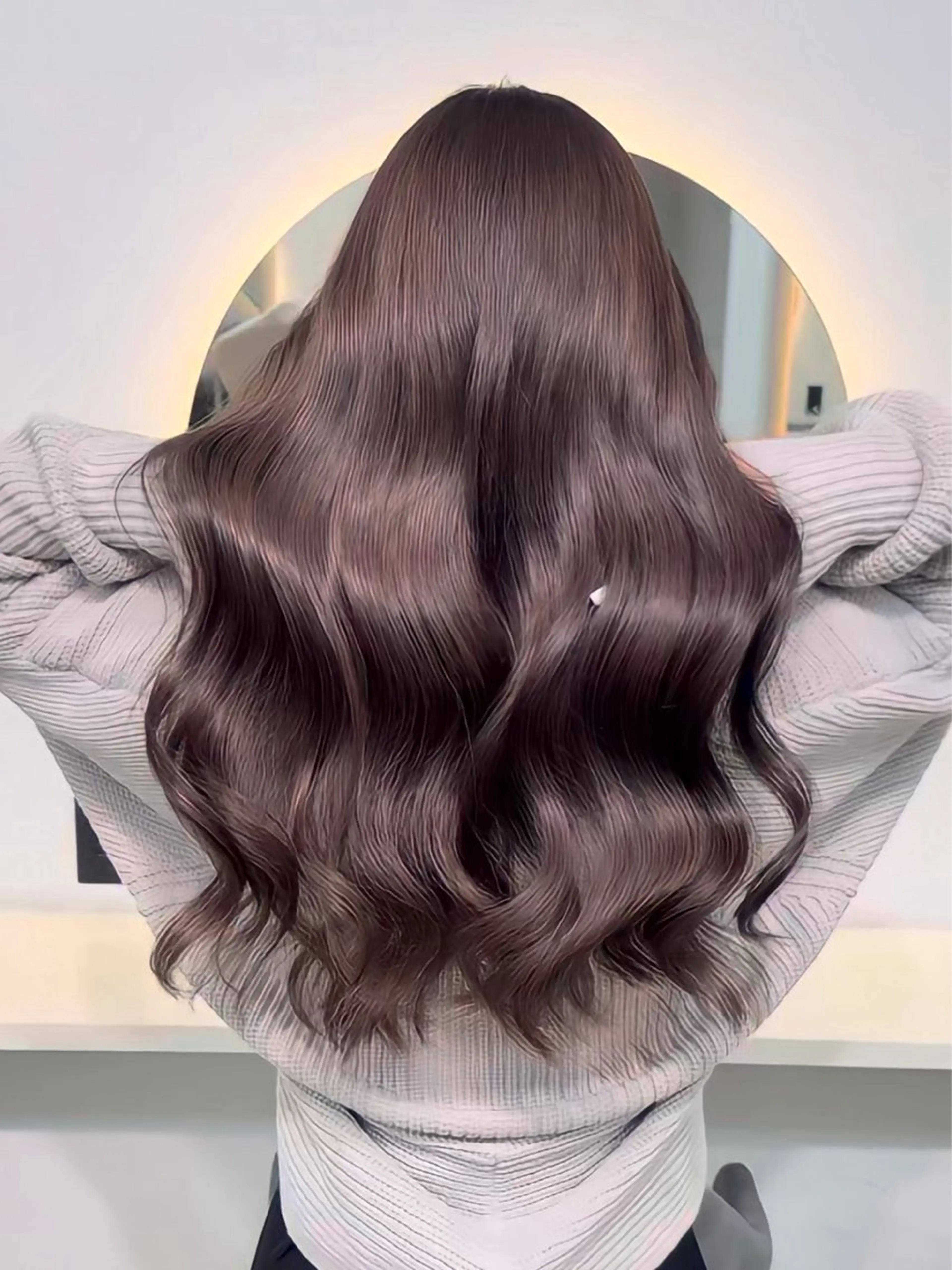 ロング カラー ヘアカラー トリートメント lapis マリナのヘアスタイル