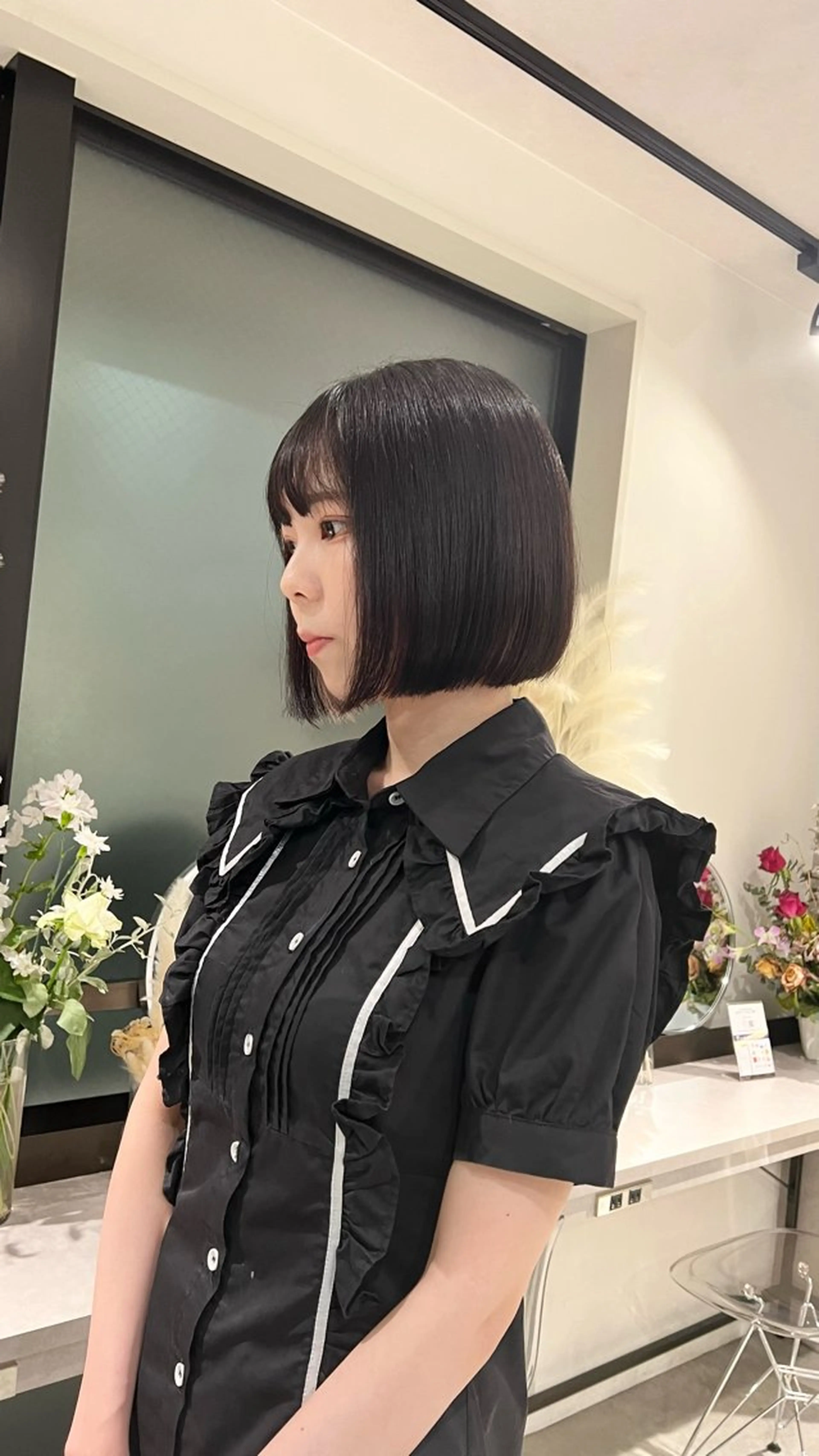 🫧就活・実習で黒にしたい方🫧落とせる黒カラーの写真