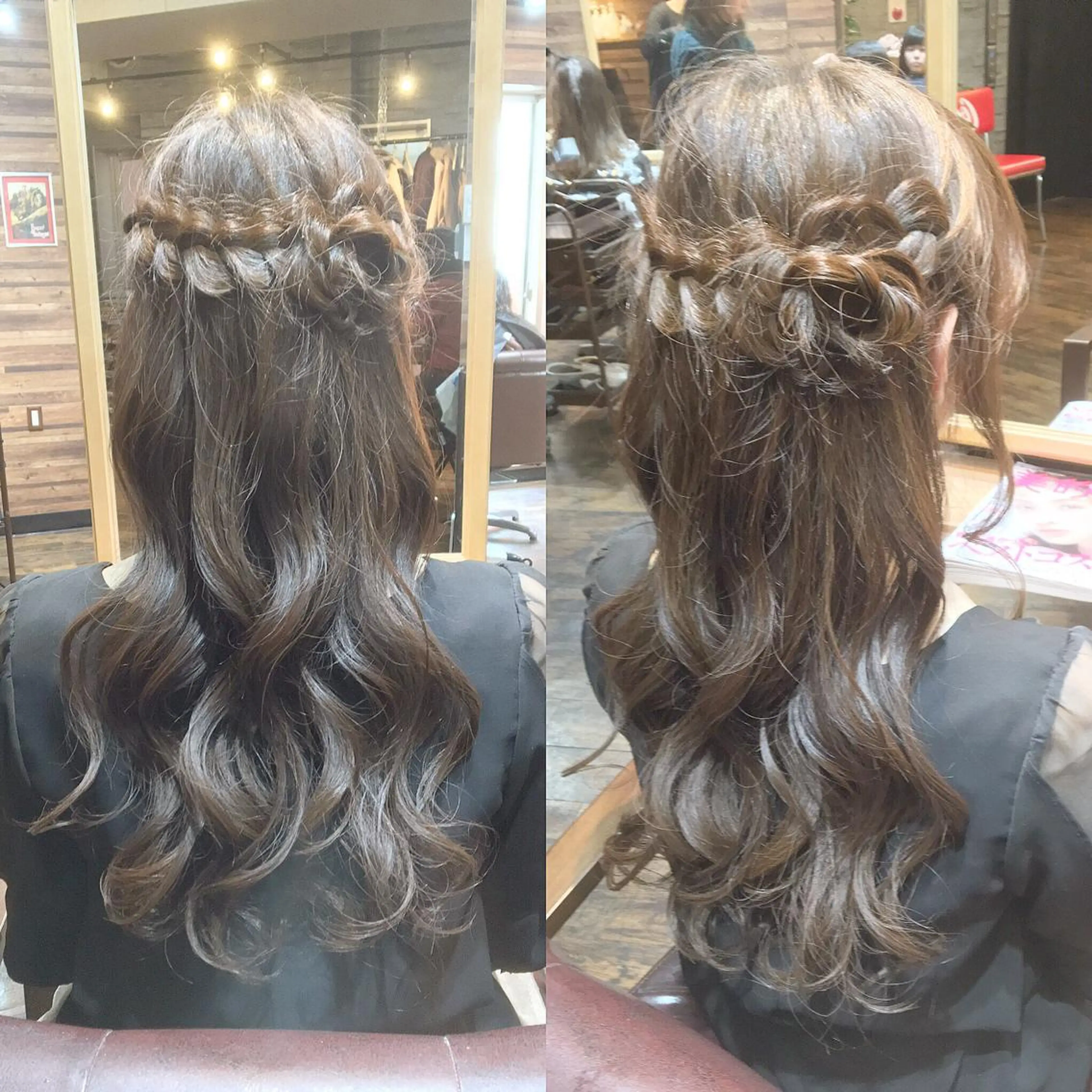 ロング ヘアアレンジ ハーフアップ MITSU ✂️のヘアスタイル