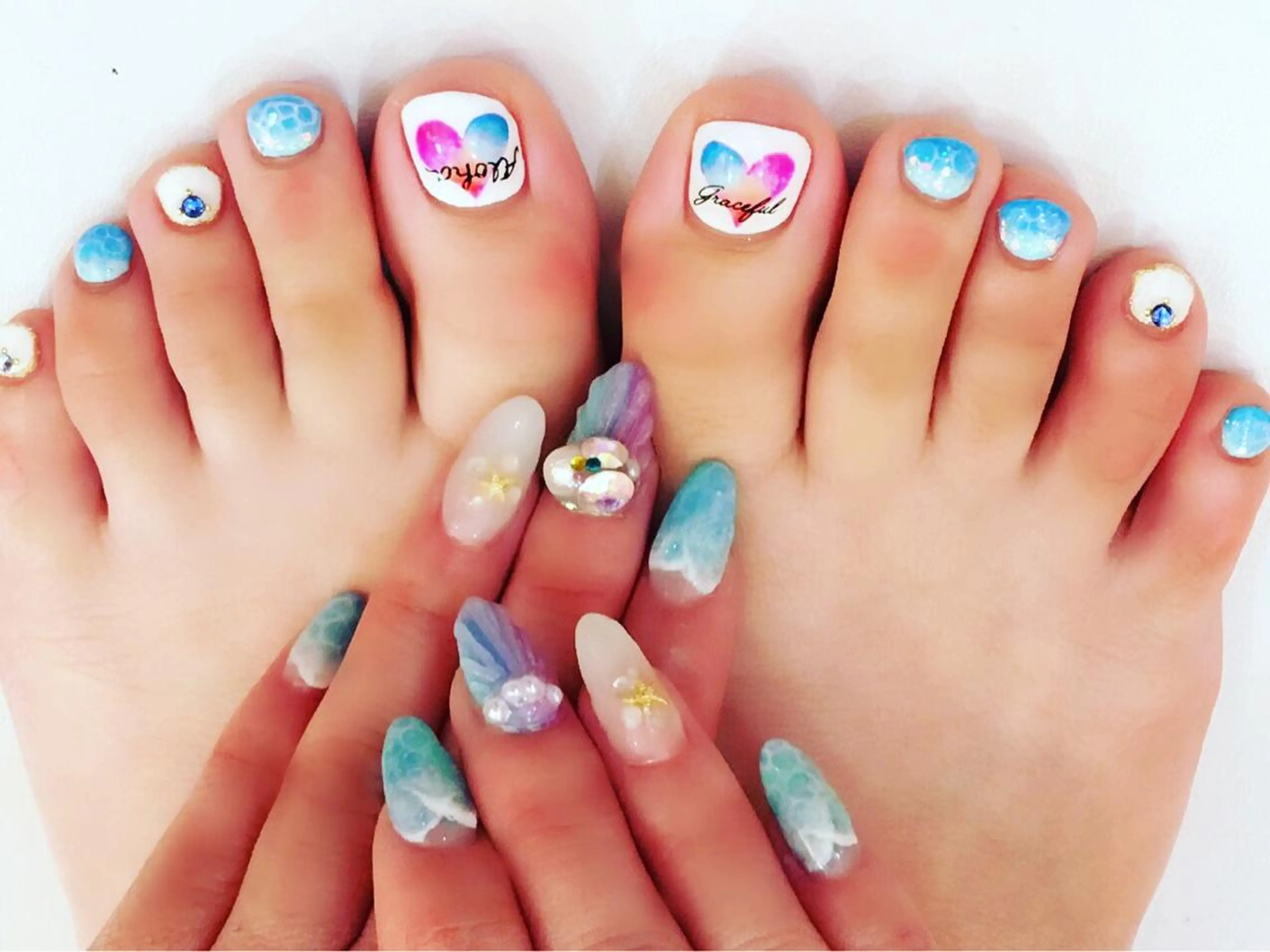 ロング カラー パーマ ヘアアレンジ メンズ キッズ ネイル マツエク・マツパ 学生（メンズ向け） 付け放題 学生 アートネイル フットネイル NAILSGOGO shibuyaのネイルデザイン