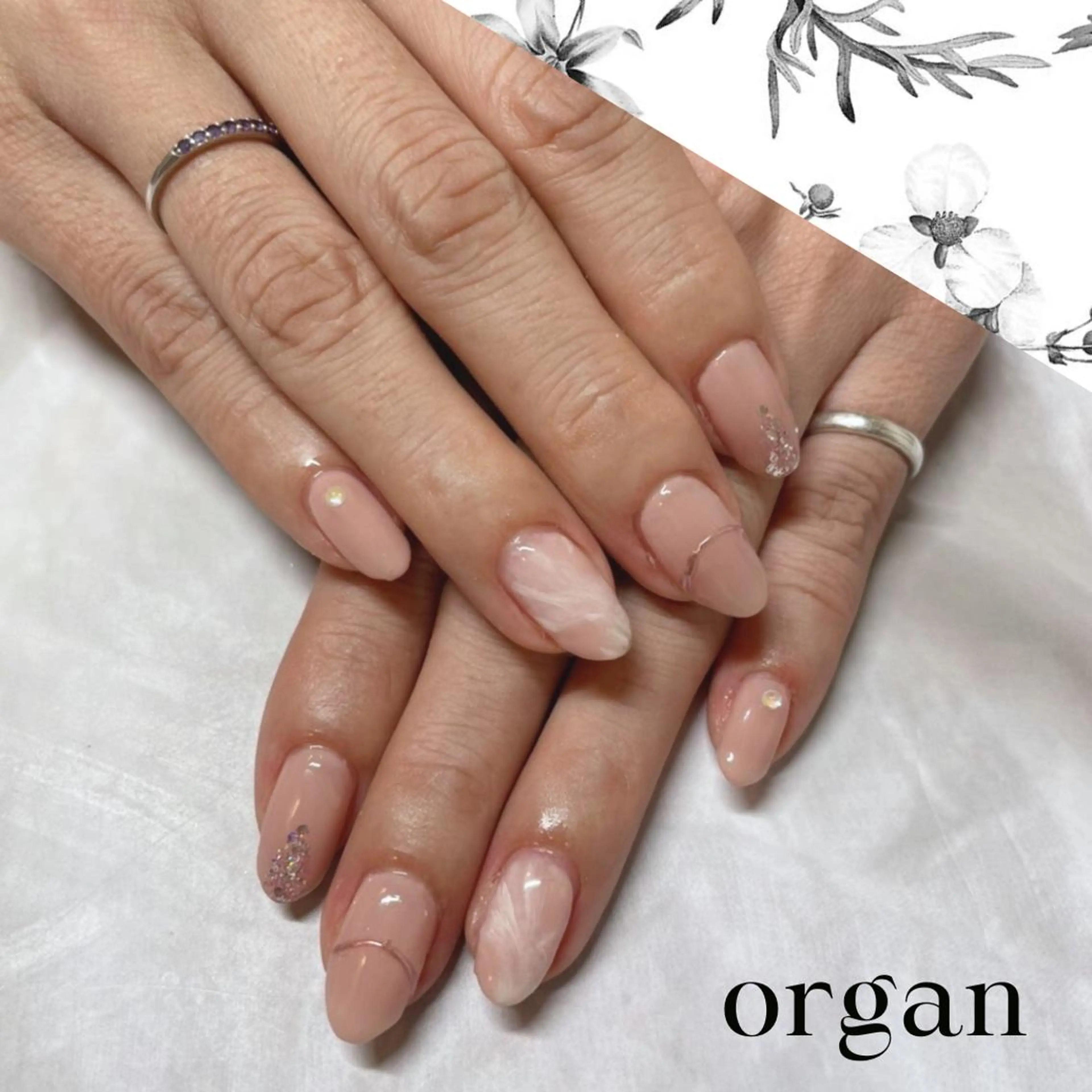 ネイル 春ネイル 【ＯＲＧＡＮ】 nailのネイルデザイン