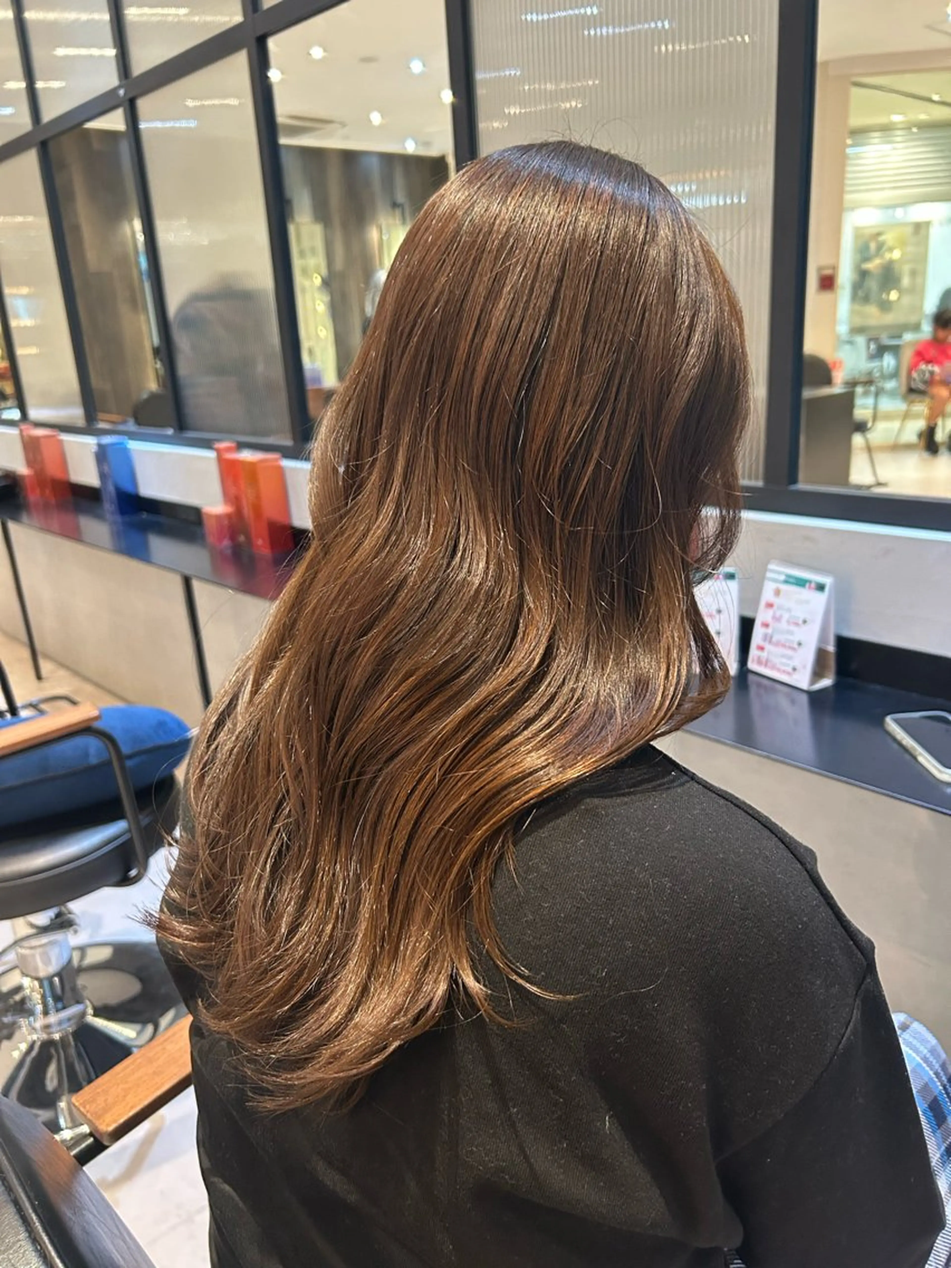 セミロング カラー カット ヘアカラー トリートメント 縮毛矯正/カット/ 韓国ヘア/蛯原🍤のヘアスタイル