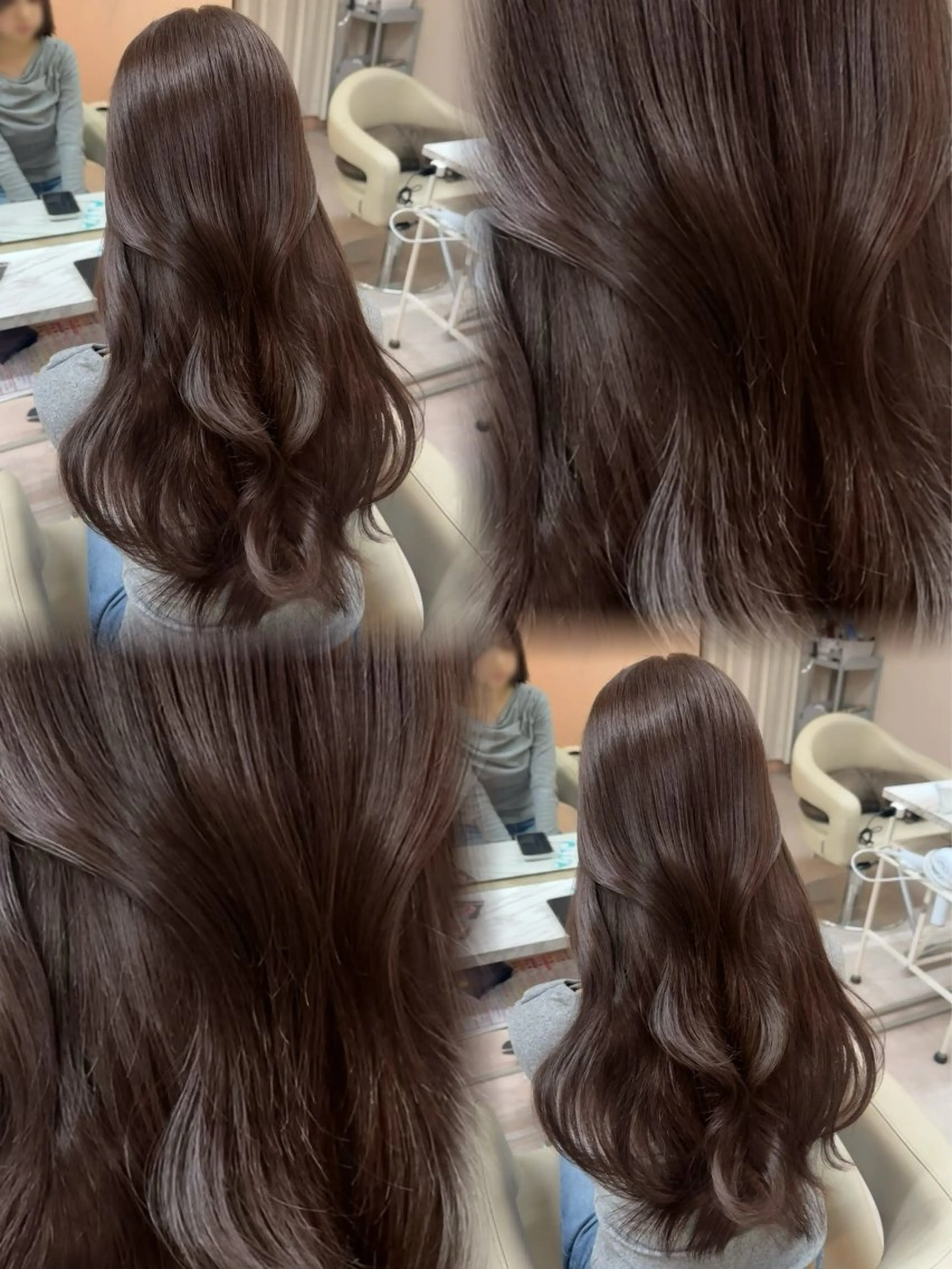 ロング カラー カット ヘアカラー トリートメント ♡韓国/レイヤー カット/Ayana♡のヘアスタイル