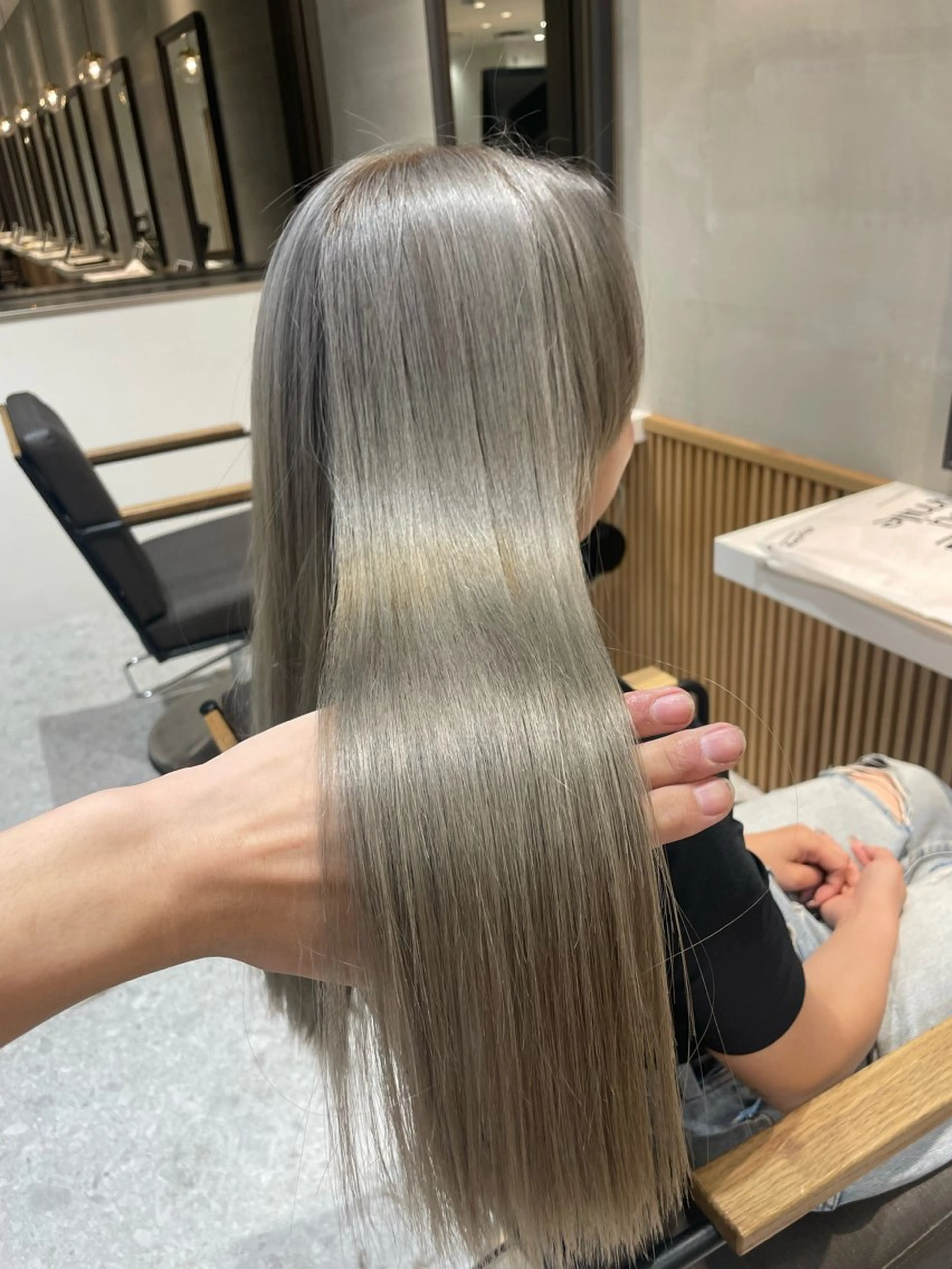 ロング カラー カット ヘアカラー 縮毛矯正 トリートメント Aster by One Bloom所属・Aster れおん💡⠜のヘアスタイル