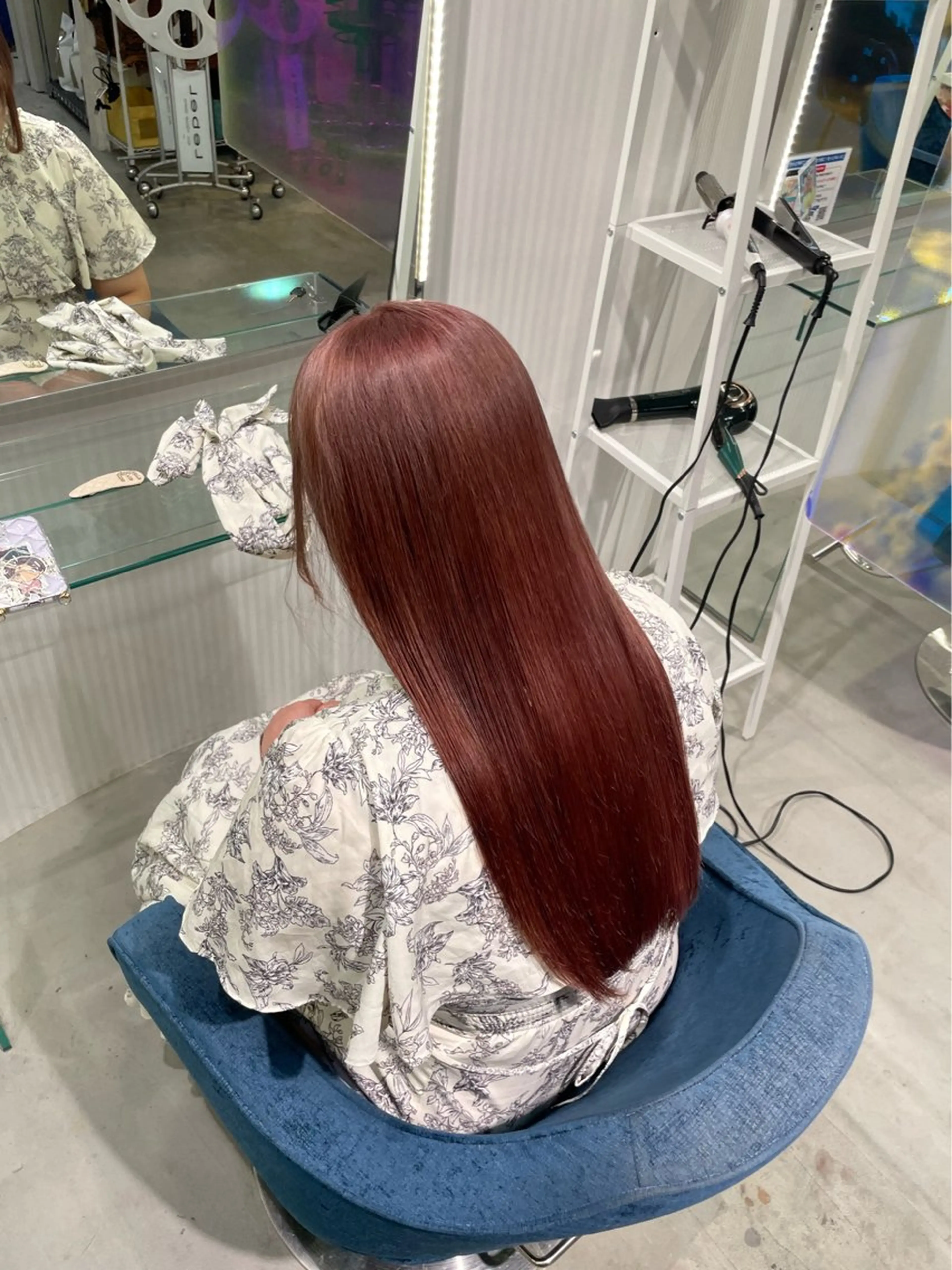 ロング カラー ブラウンカラー ピンクカラー ピンクブラウン ヘアカラー 安井まゆ _Box mico.のヘアスタイル