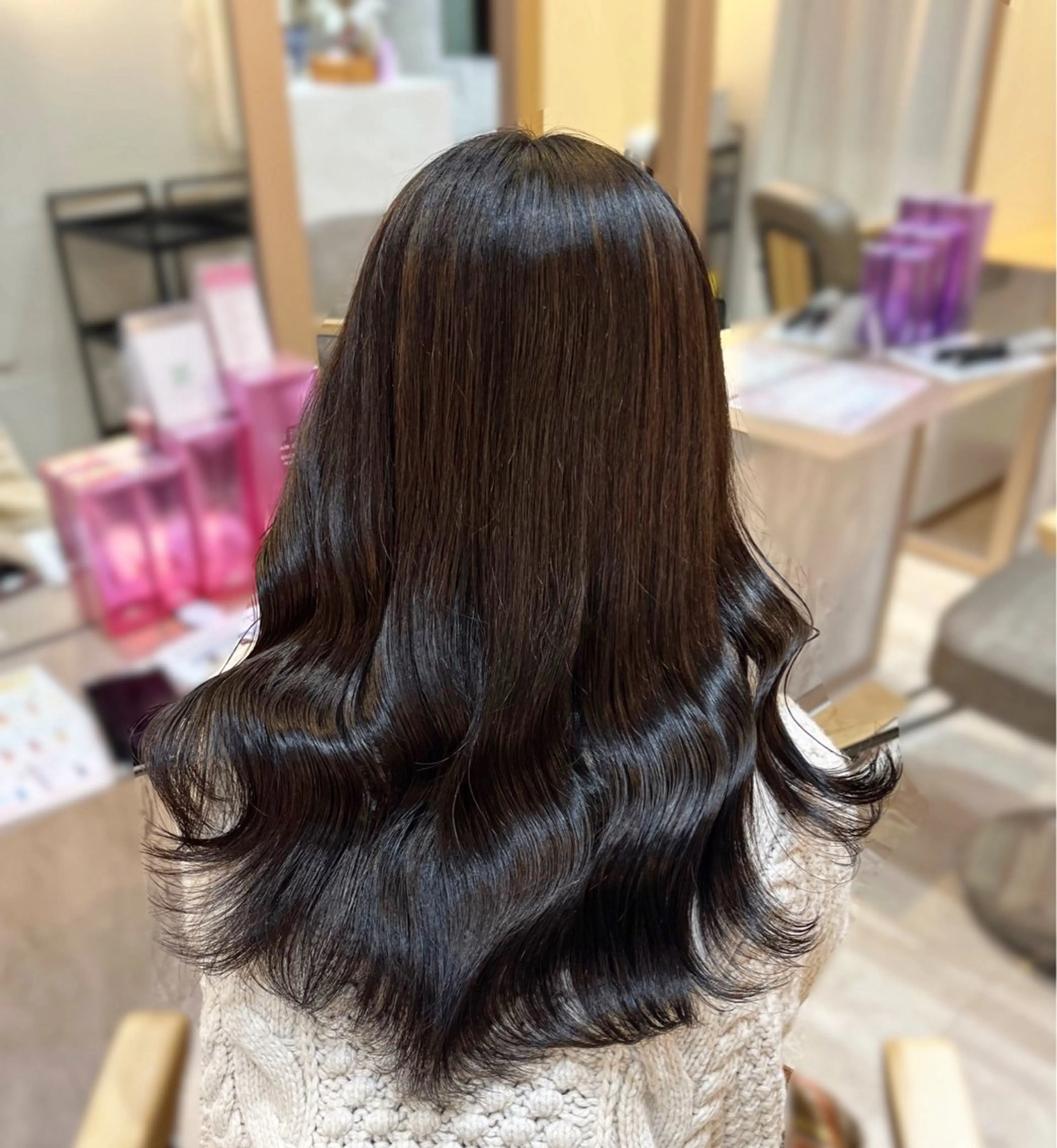 ロング カラー ヘアアレンジ 透明感カラー ダークグレー ダークグレージュ グレージュ ロング ヘアカラー 💙Ami💙 elubylovisのヘアスタイル