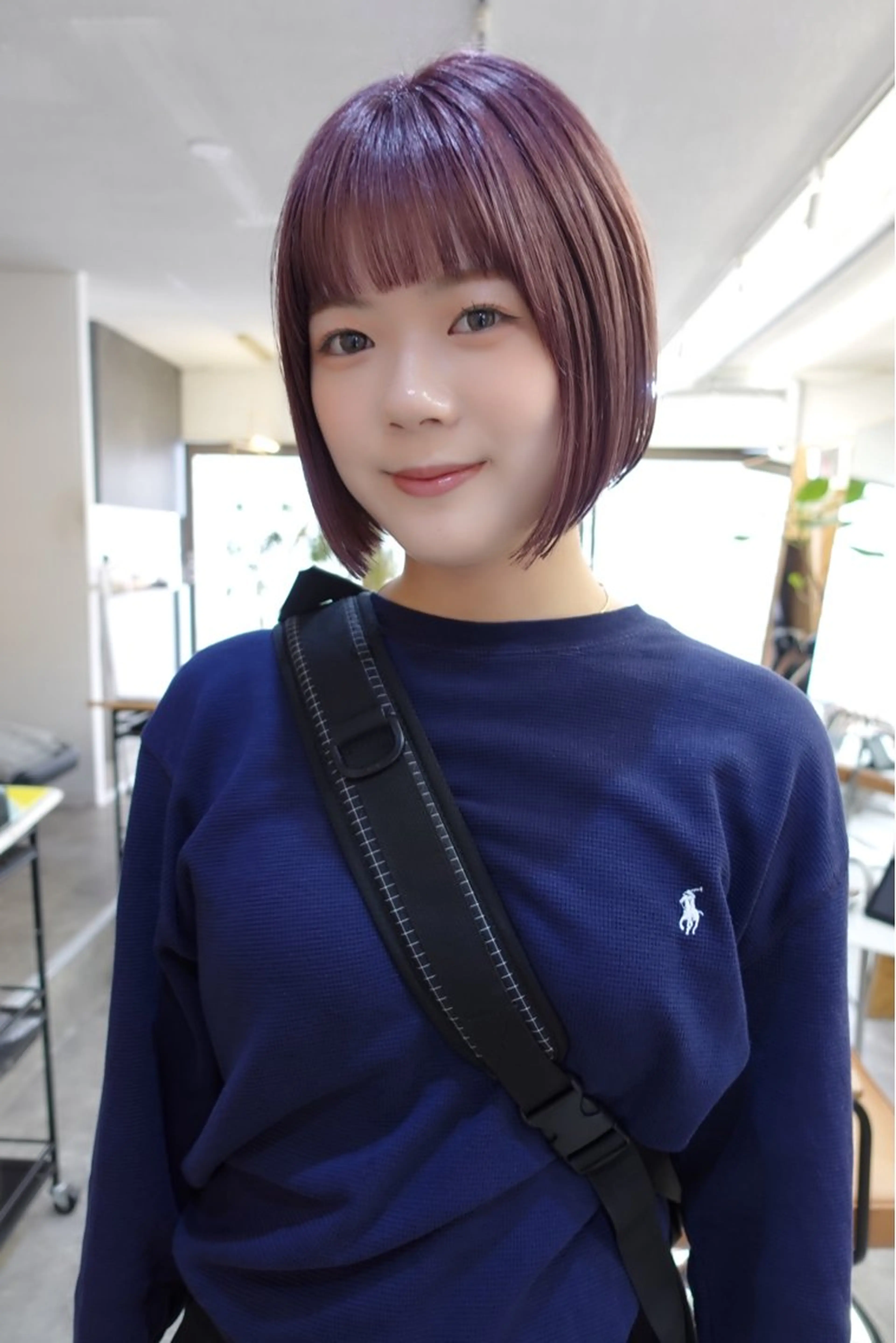 ミディアム カラー カット ヘアカラー トリートメント sakura🌸 レイヤー/nelkeのヘアスタイル
