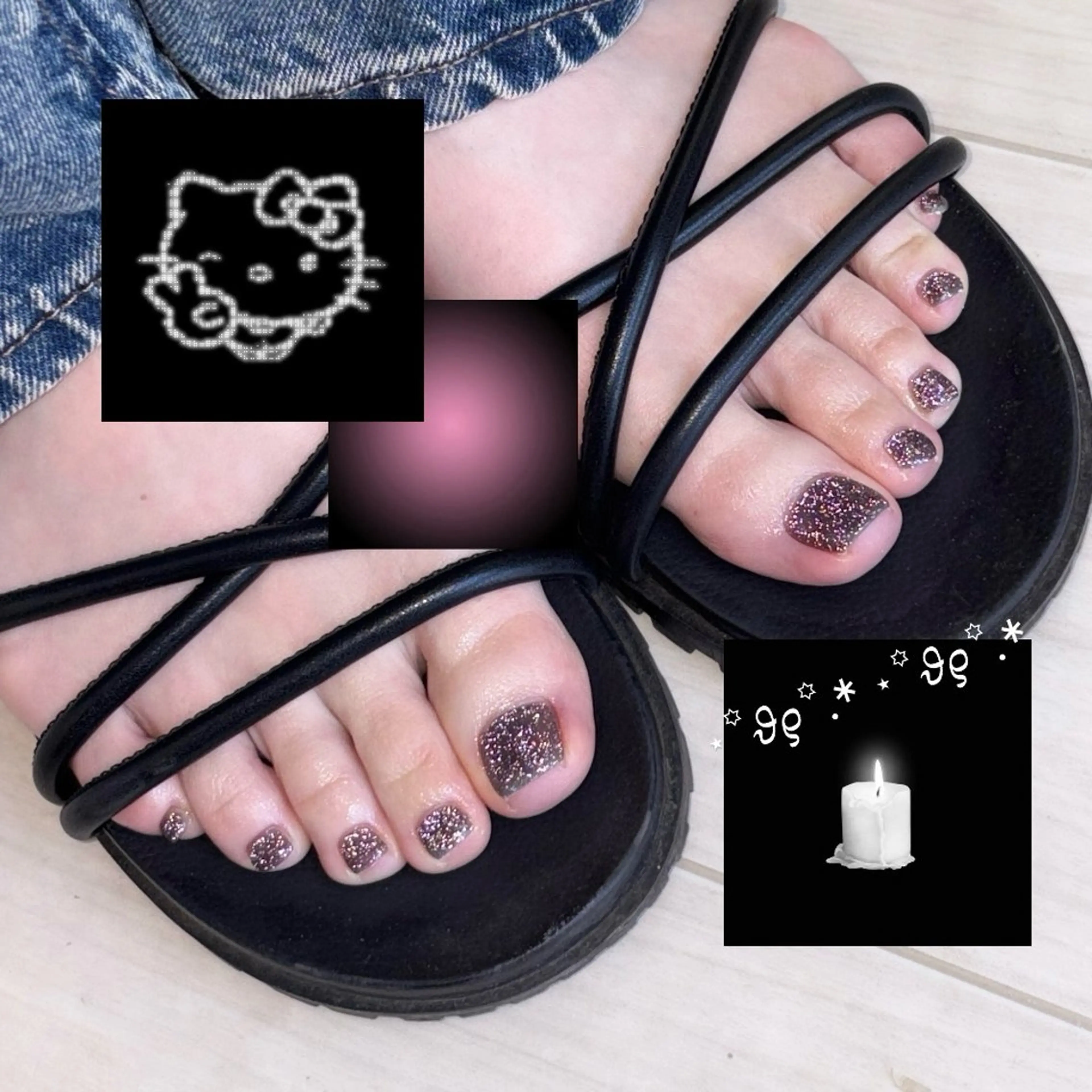 【ご新規様】【オフなし】🖤フットシンプルコース🖤〖パラジェル変更可能〗 大宮の写真